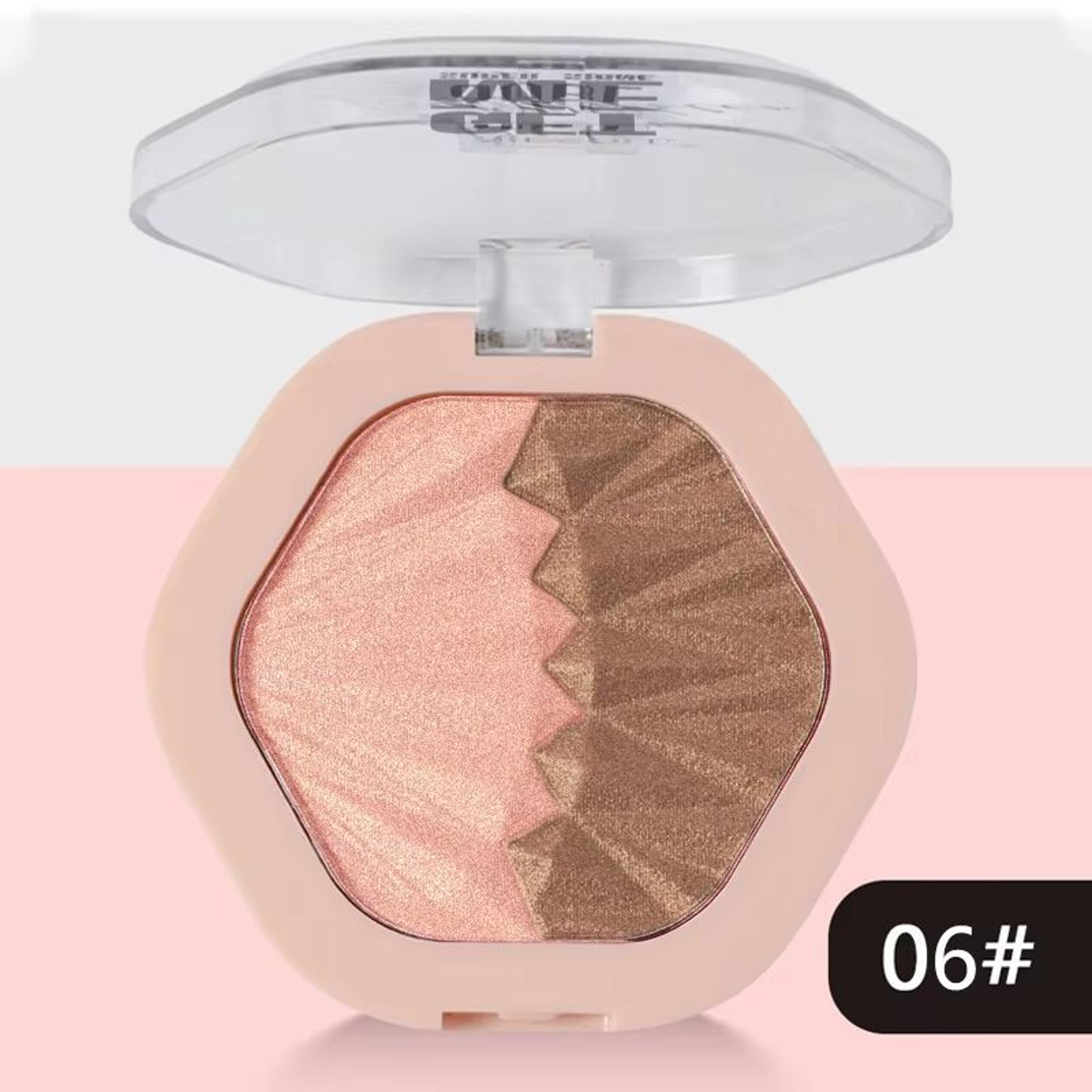 2 Color Cream Blush Palette Contour And Highlight Blush Duo Face Makeup 8