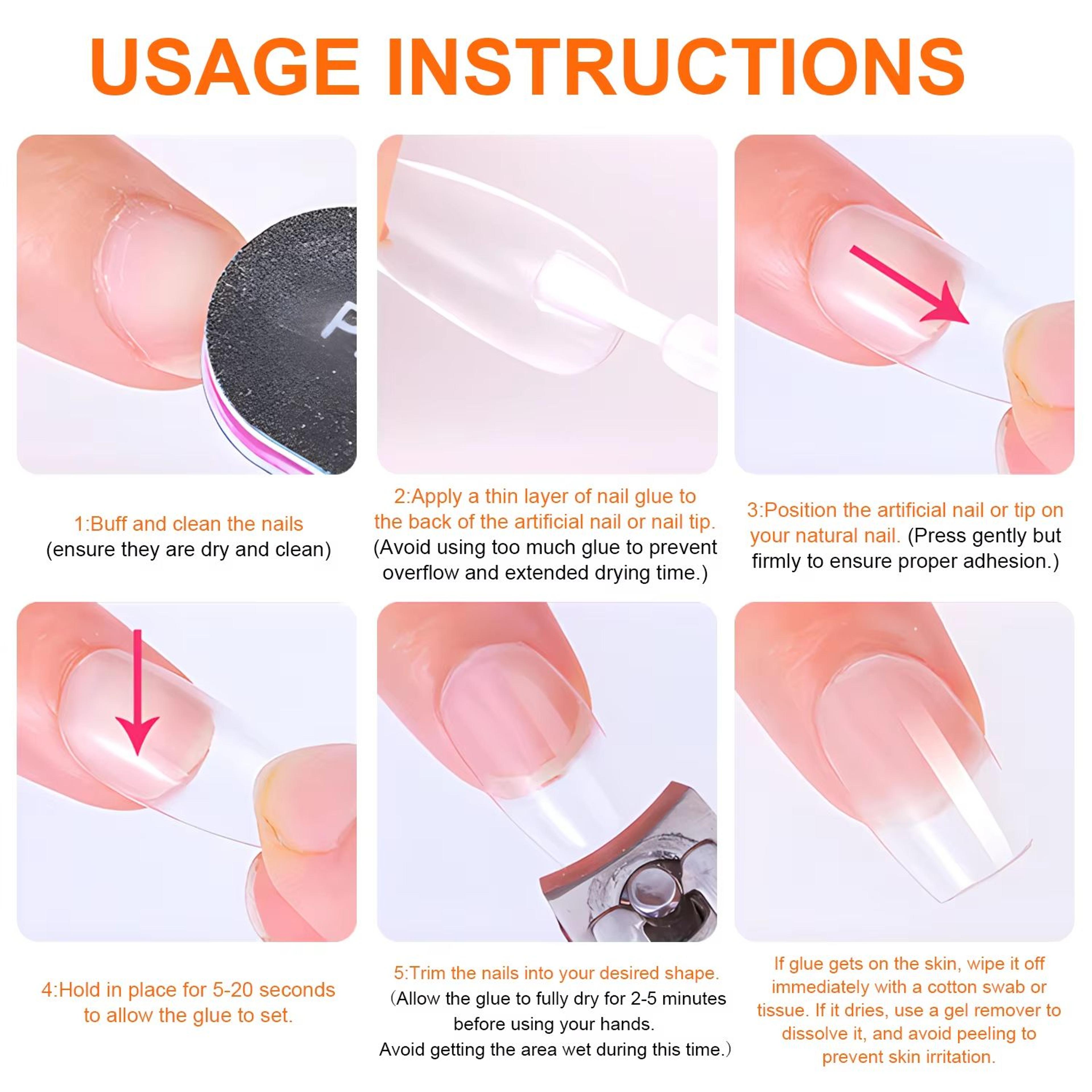 Twoing Waterproof Nail Glue Fast Dry Acrylic Nail Adhesive For Press On  Fake Nails 5