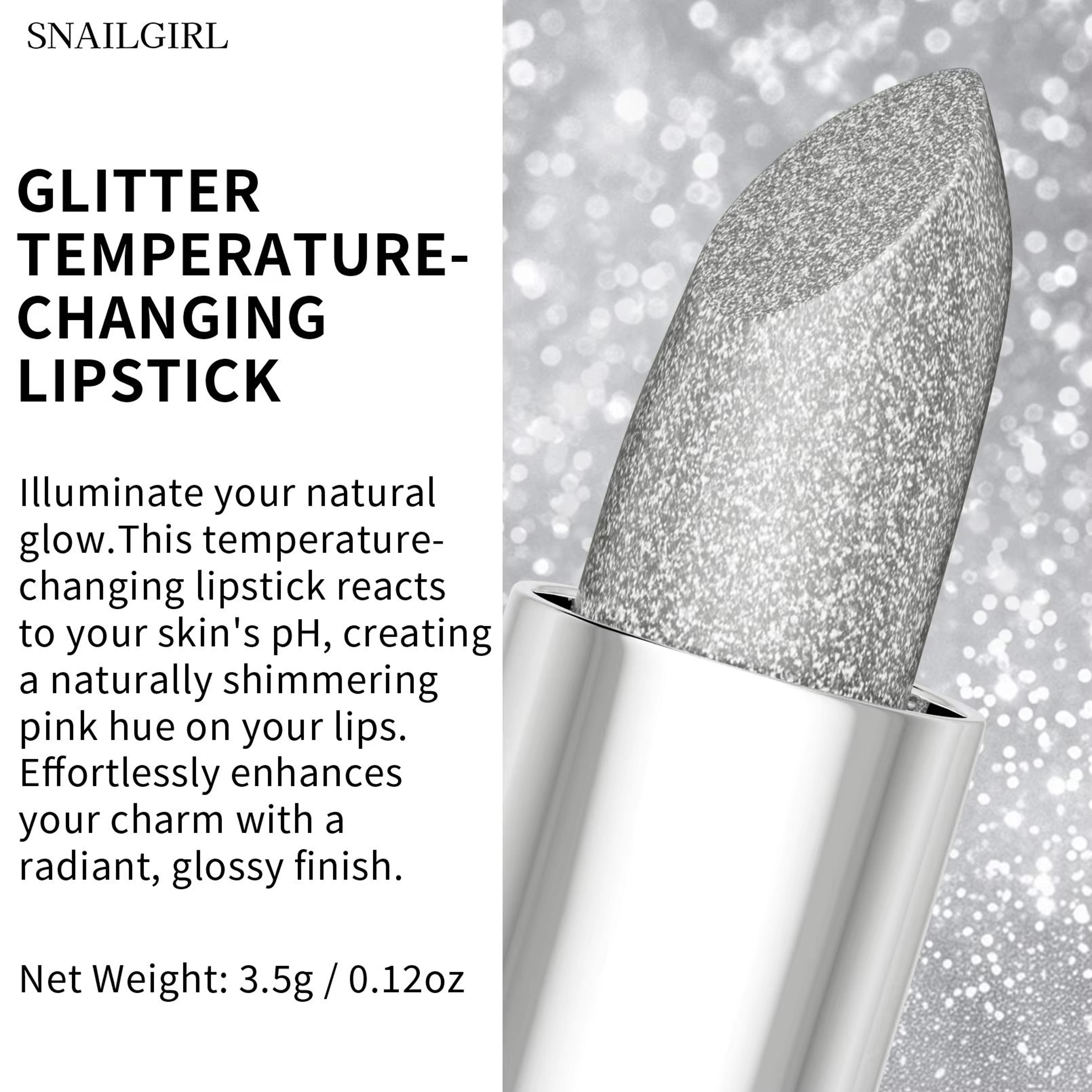 Temperature Color Changing Lipstick Glitter Waterproof Lip Tint Velvet Matte Lip Color 2