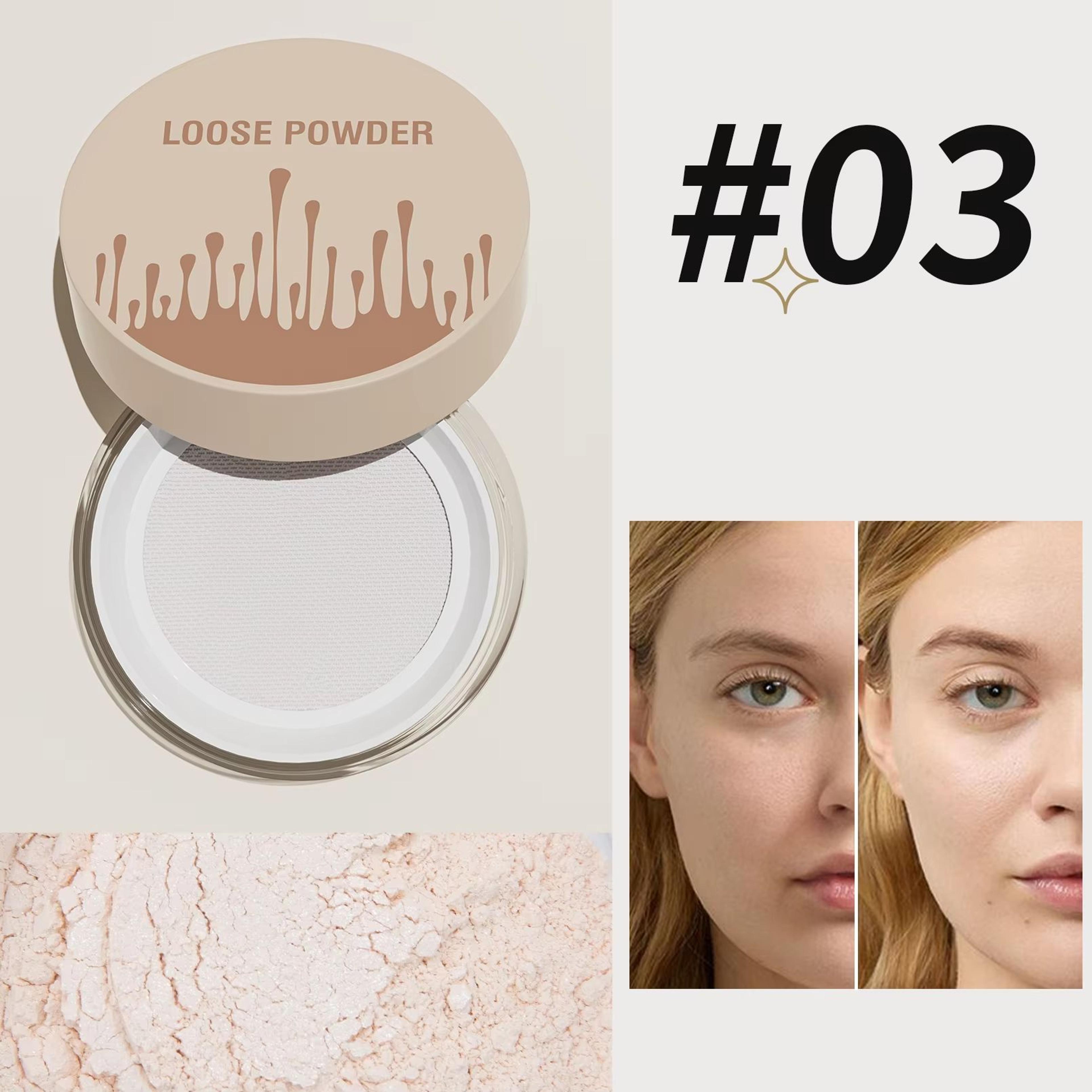 5 Color Loose Setting Powder Pore Blurring Matte Face Powder Long Lasting Makeup Finish 9