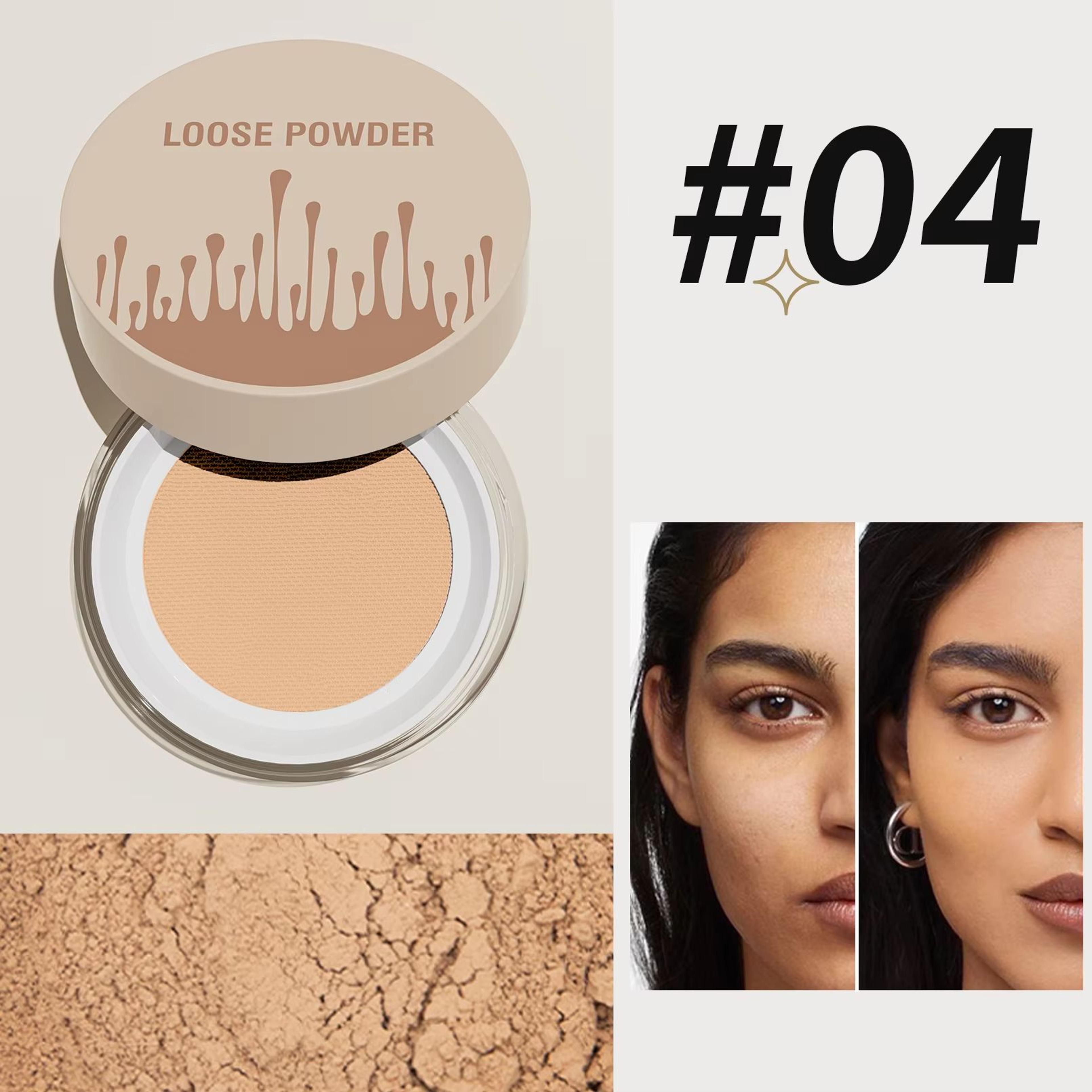 5 Color Loose Setting Powder Pore Blurring Matte Face Powder Long Lasting Makeup Finish 10