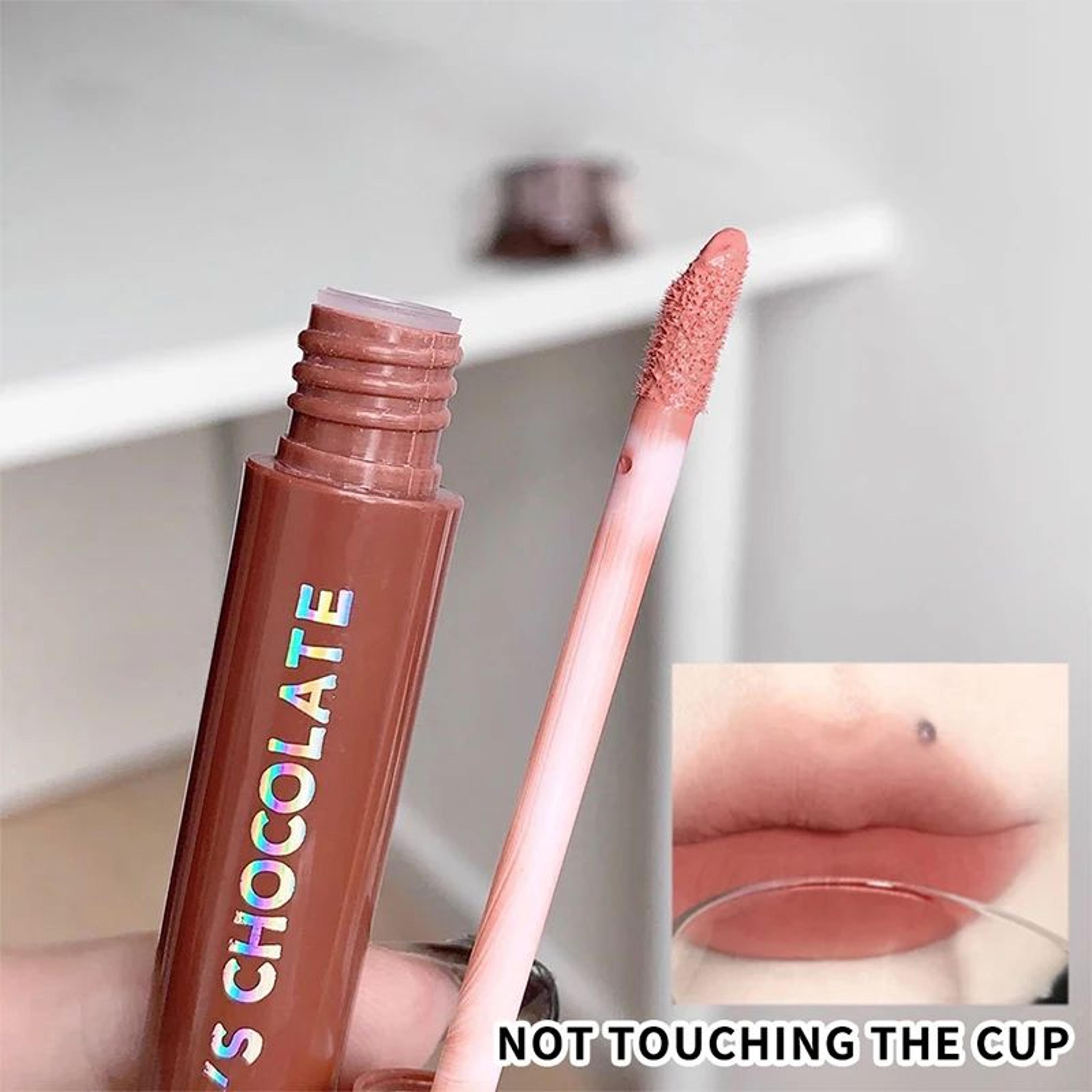 Chocolate Lip Glaze Set 5 Shade Matte Lipstick Set Long Lasting Velvet Lip Color 3