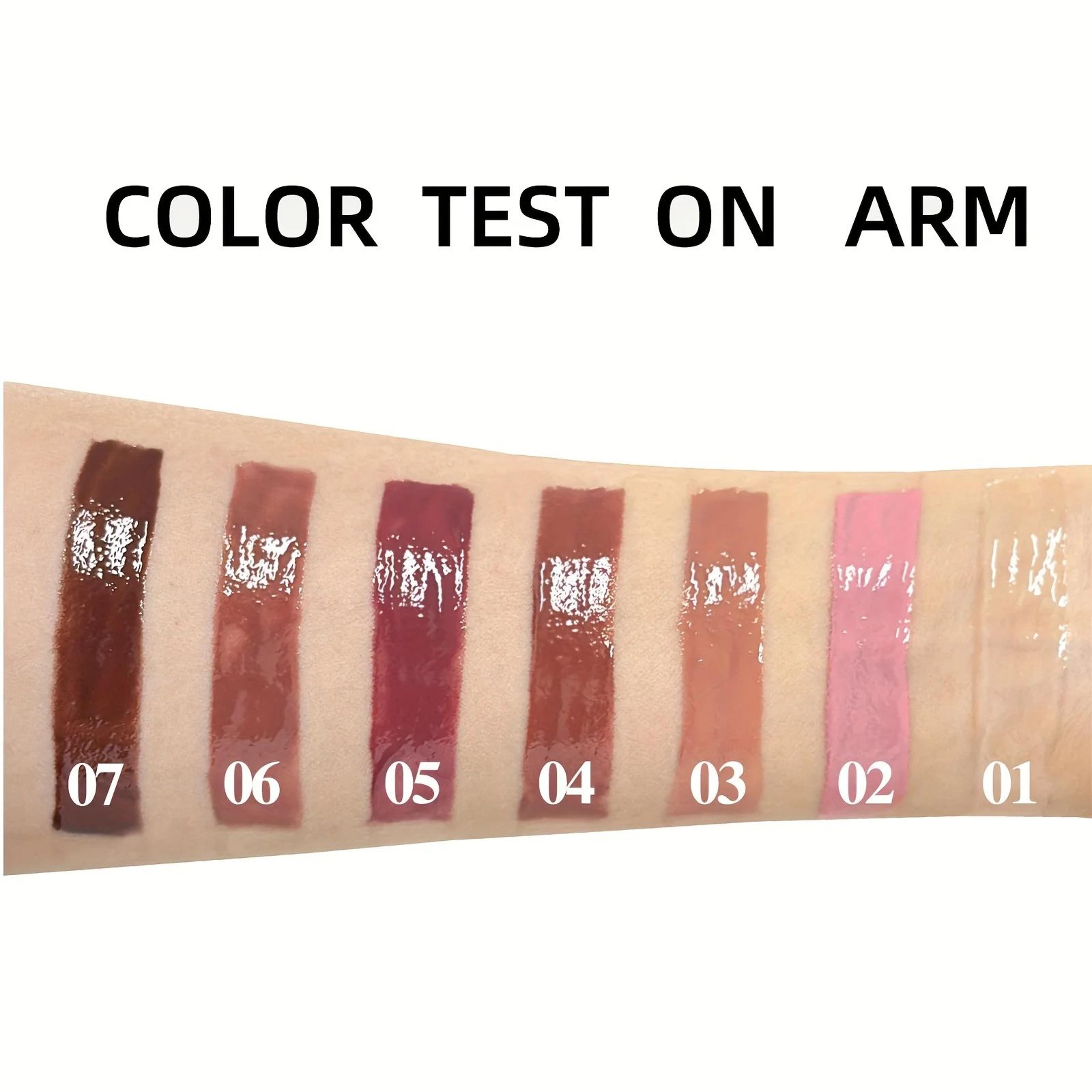 Hydrating Crystal Lip Oil  Plumping Tinted Gloss For Soft Shiny Lips 5