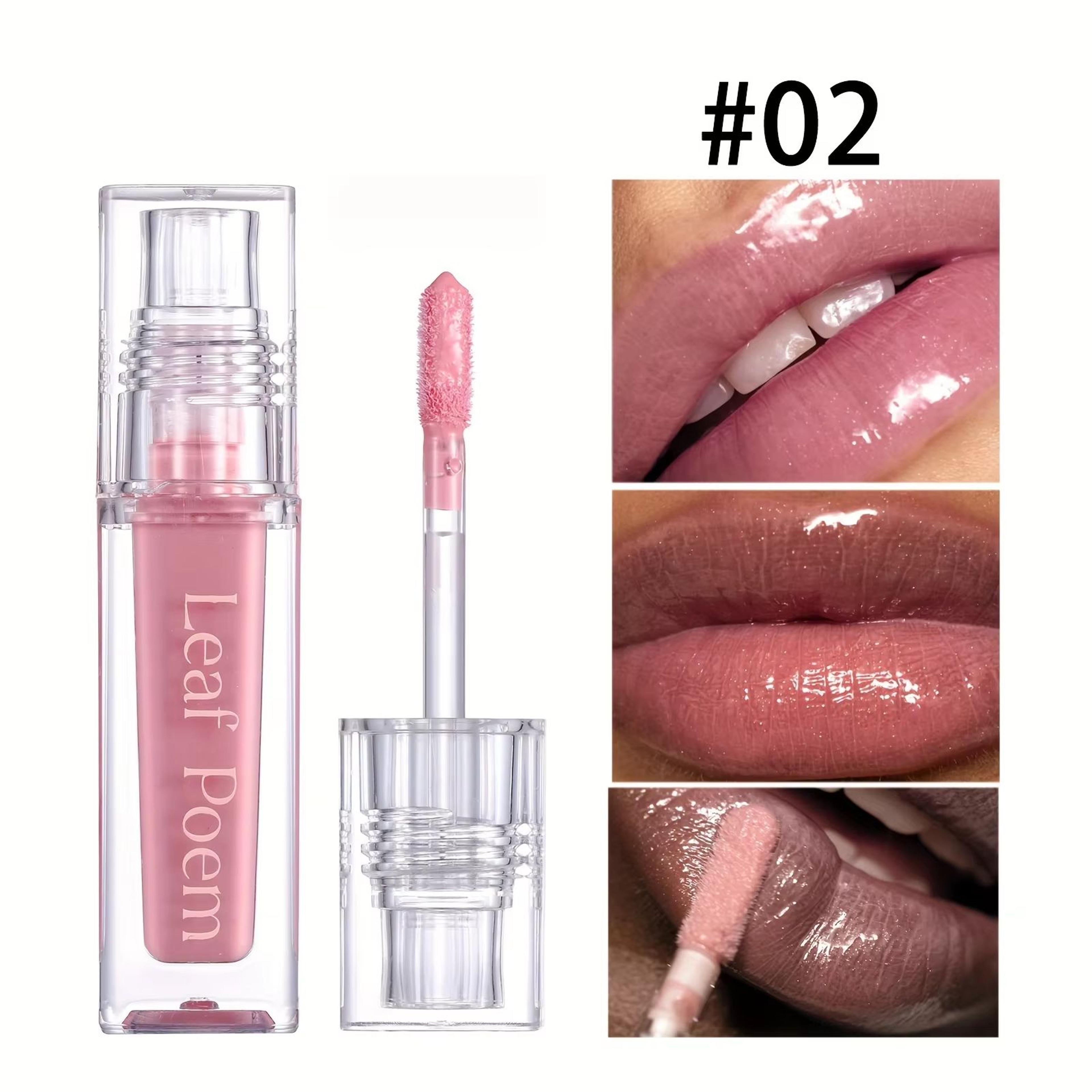 Hydrating Crystal Lip Oil  Plumping Tinted Gloss For Soft Shiny Lips 6