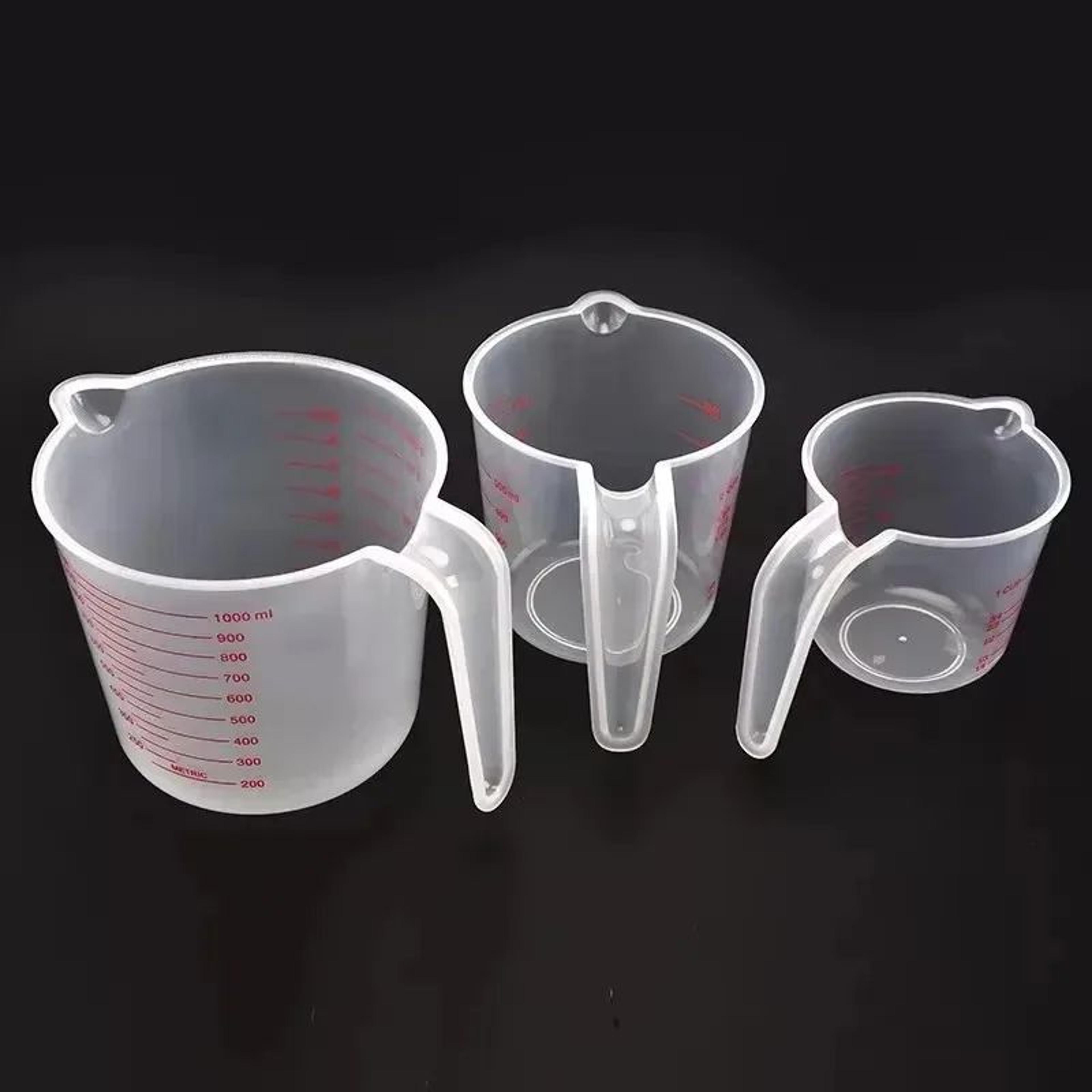Clear Plastic Liquid Measuring Cup Beaker For Baking And Cooking 845 Fl Oz  1691 Fl Oz  3381 Fl Oz 1