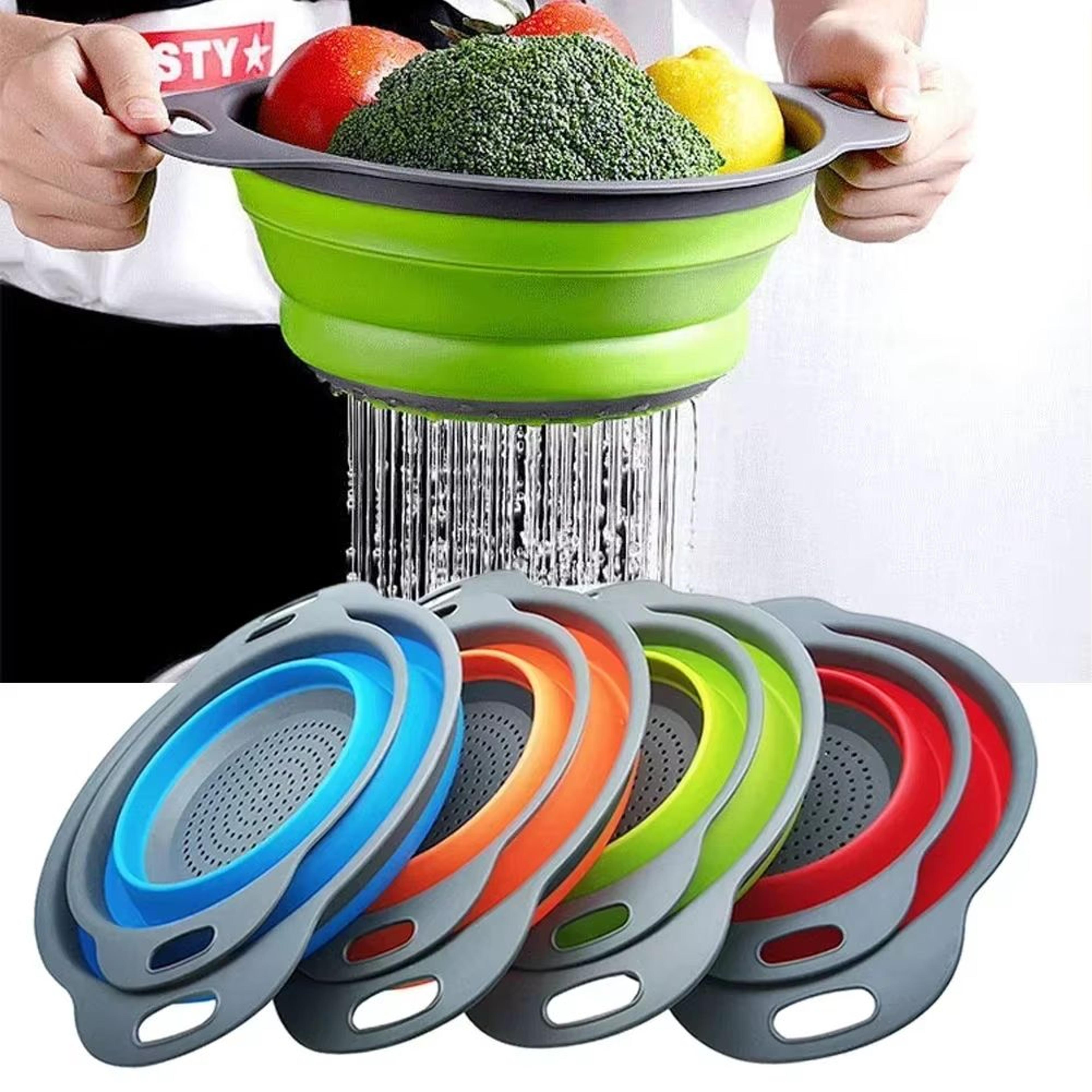 Foldable Collapsible Drain Basket For Washing Fruits And Vegetables 2