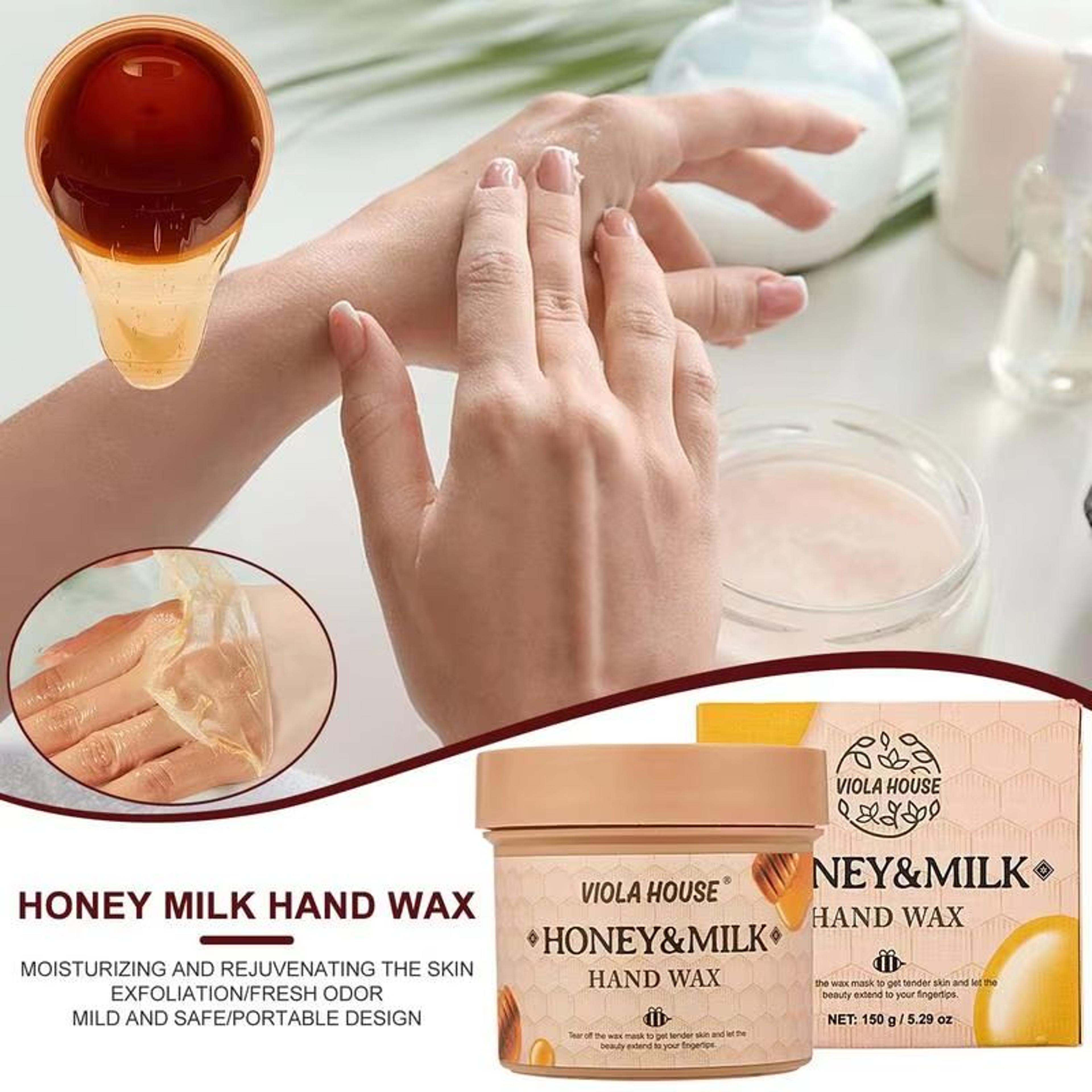 Milk Honey Peel Off Hand Wax Mask For Deep Moisture And Smoother Hands 529oz 3