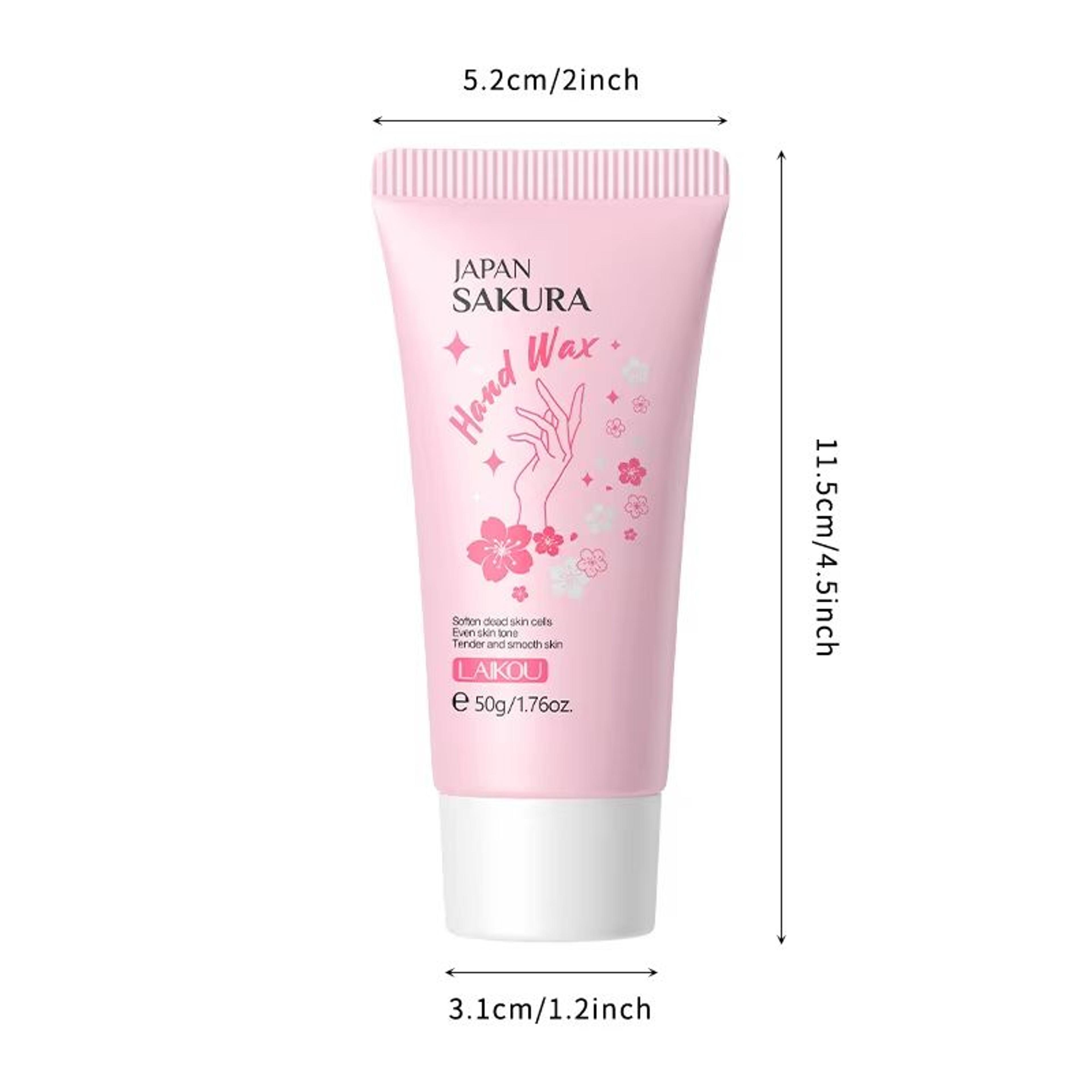 Sakura Hand Wax Mask For Deep Moisture Smoother Texture And Softer Hands 176oz 5