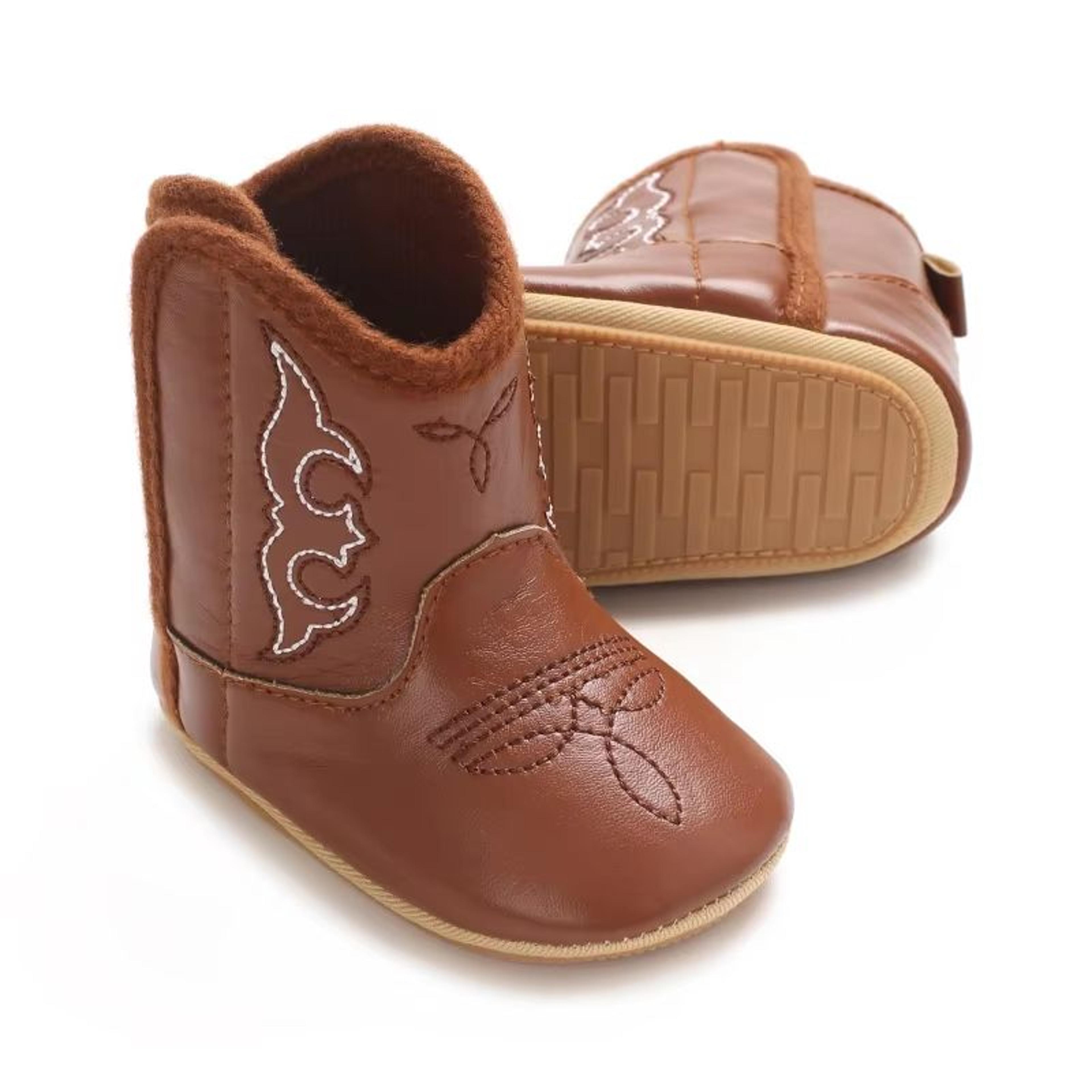 Cute Printed Baby Boots For Newborns Soft PU Sole First Walker Shoes For 018 Months  Lightweight Sp 1