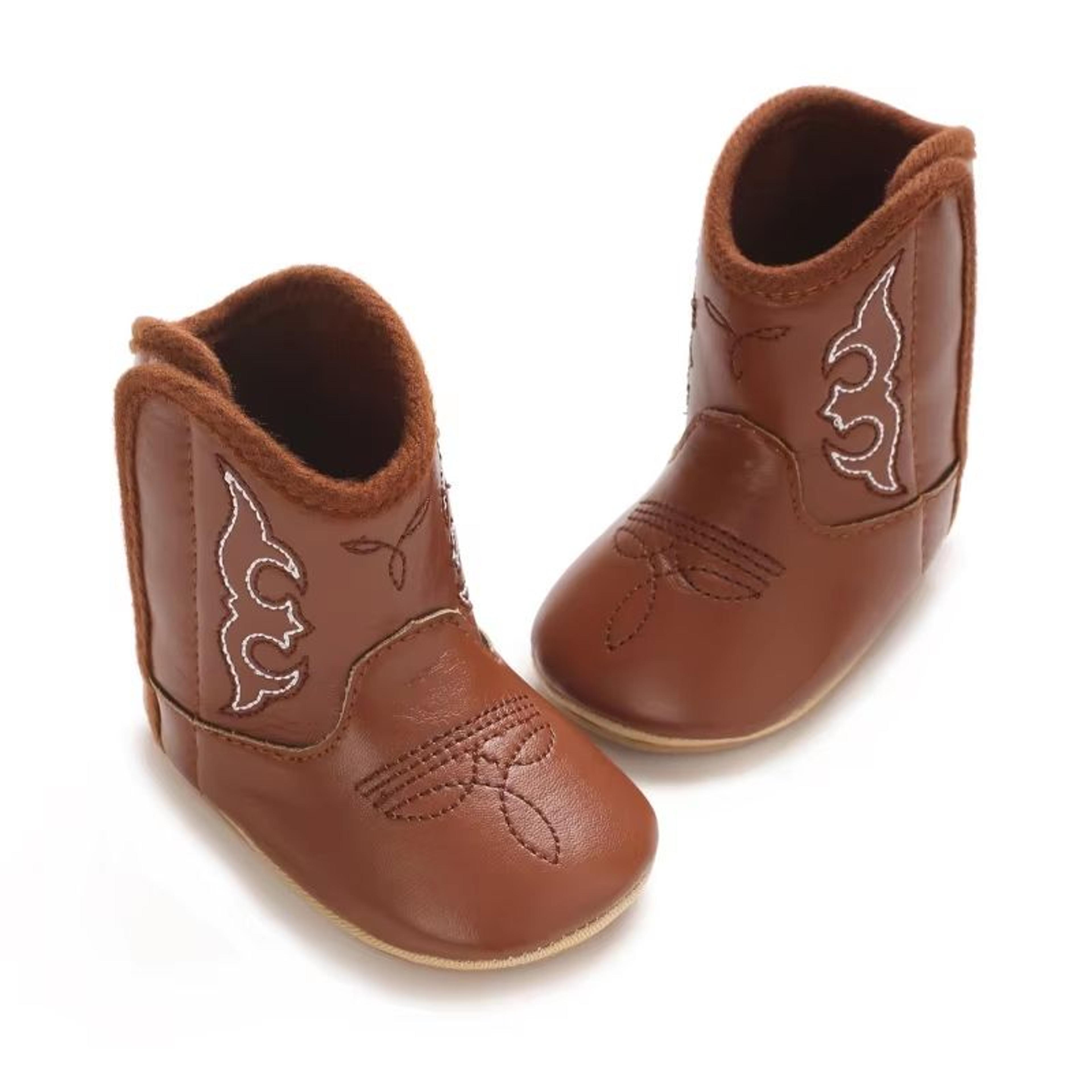 Cute Printed Baby Boots For Newborns Soft PU Sole First Walker Shoes For 018 Months  Lightweight Sp 2