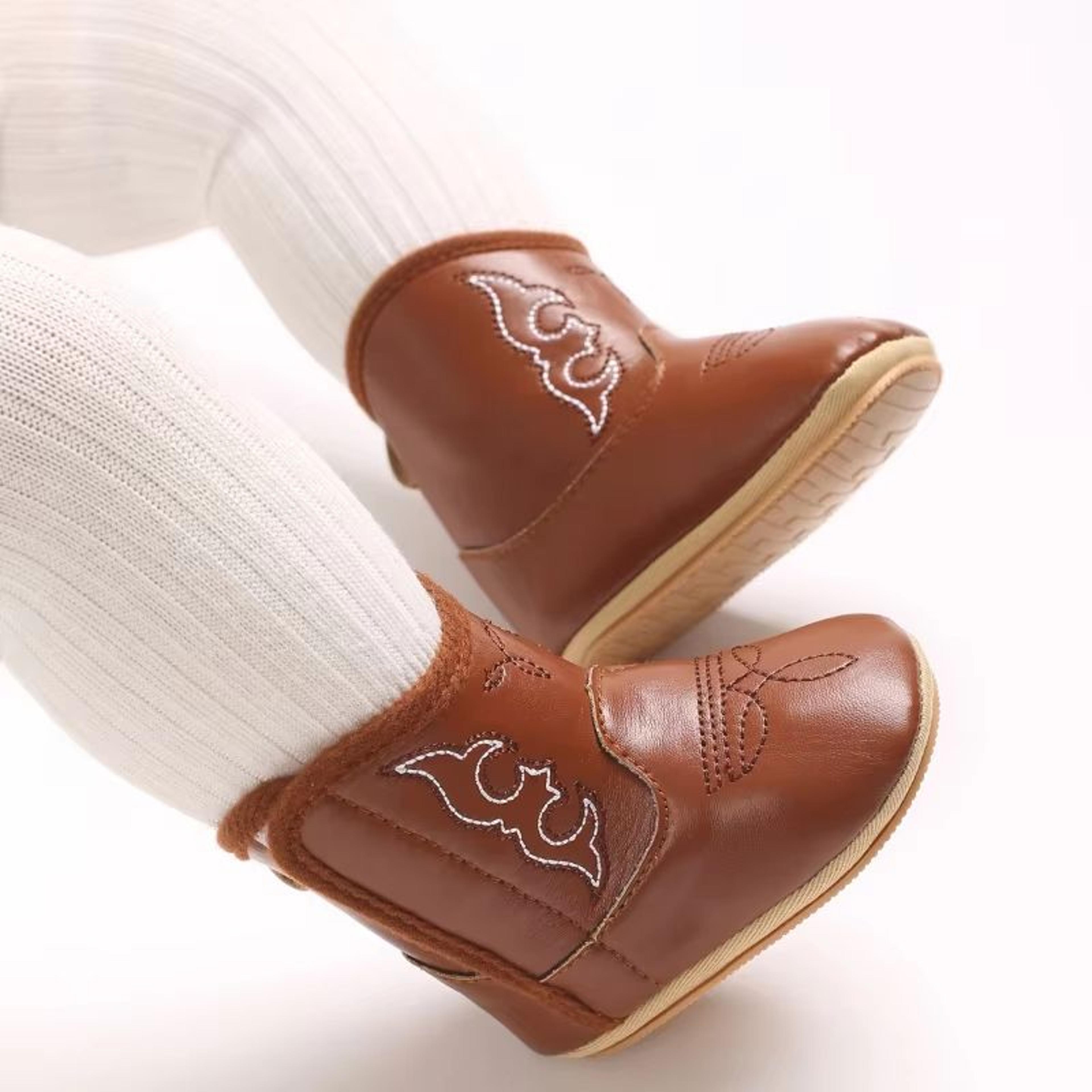 Cute Printed Baby Boots For Newborns Soft PU Sole First Walker Shoes For 018 Months  Lightweight Sp 4