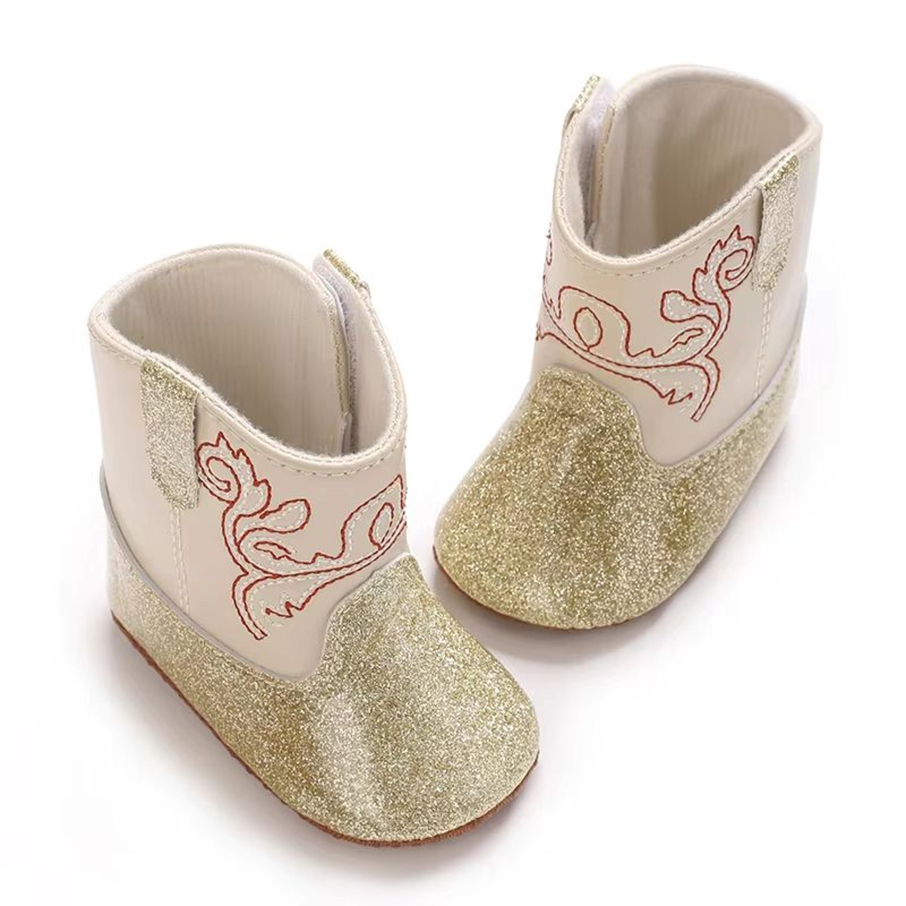 Sequined Baby Fashion Booties Soft Sole First Walker Shoes For 018 Months  Stylish Spring  Autumn I 1