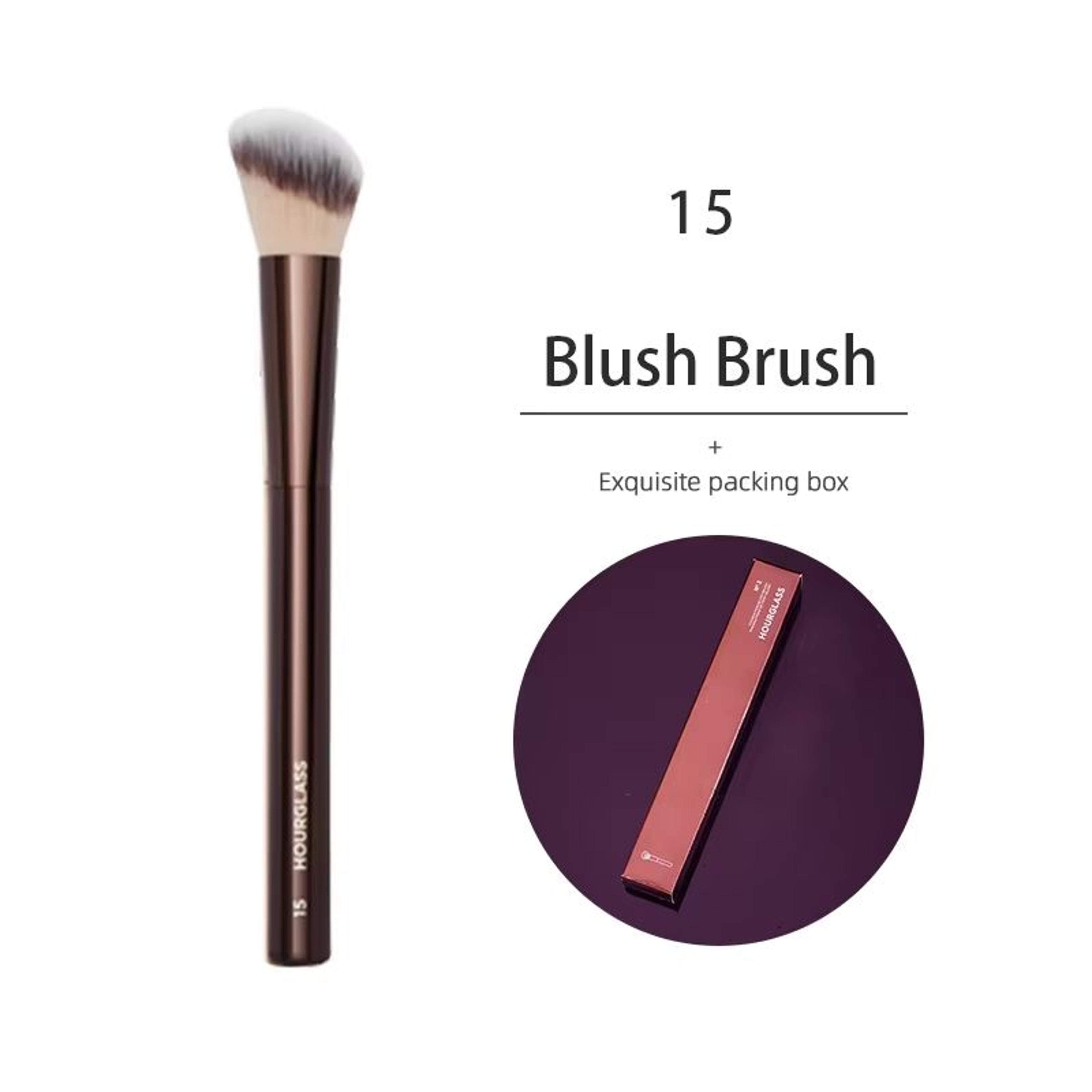 Hourglass No 15 Angled Liquid Blush Brush  Precision Blush Brush For Cream Powder  Contour Makeup 6