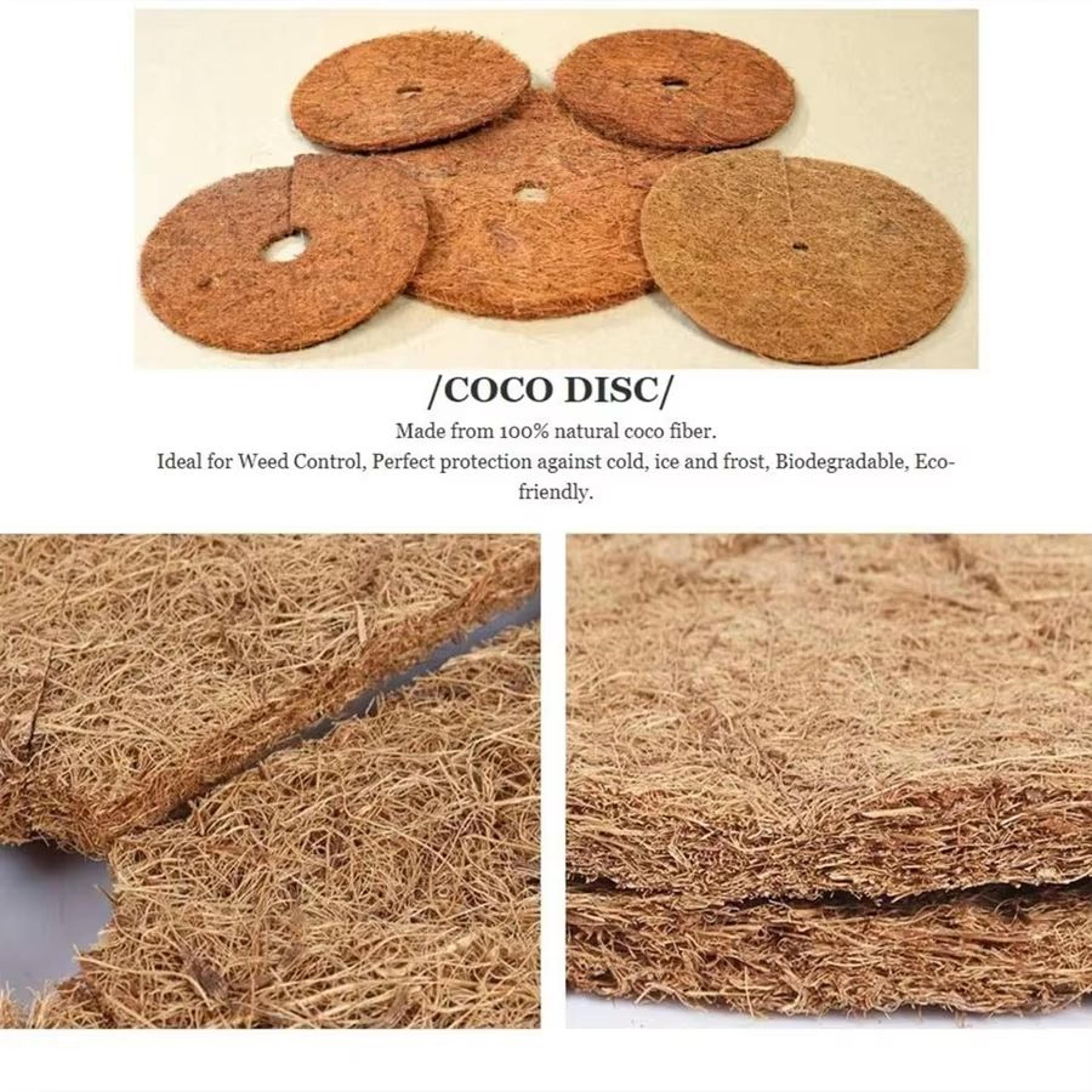 Natural Coconut Fiber Tree Mulch Ring  Organic Coco Coir Weed Barrier Mat For Plant Protection 5PCS 4