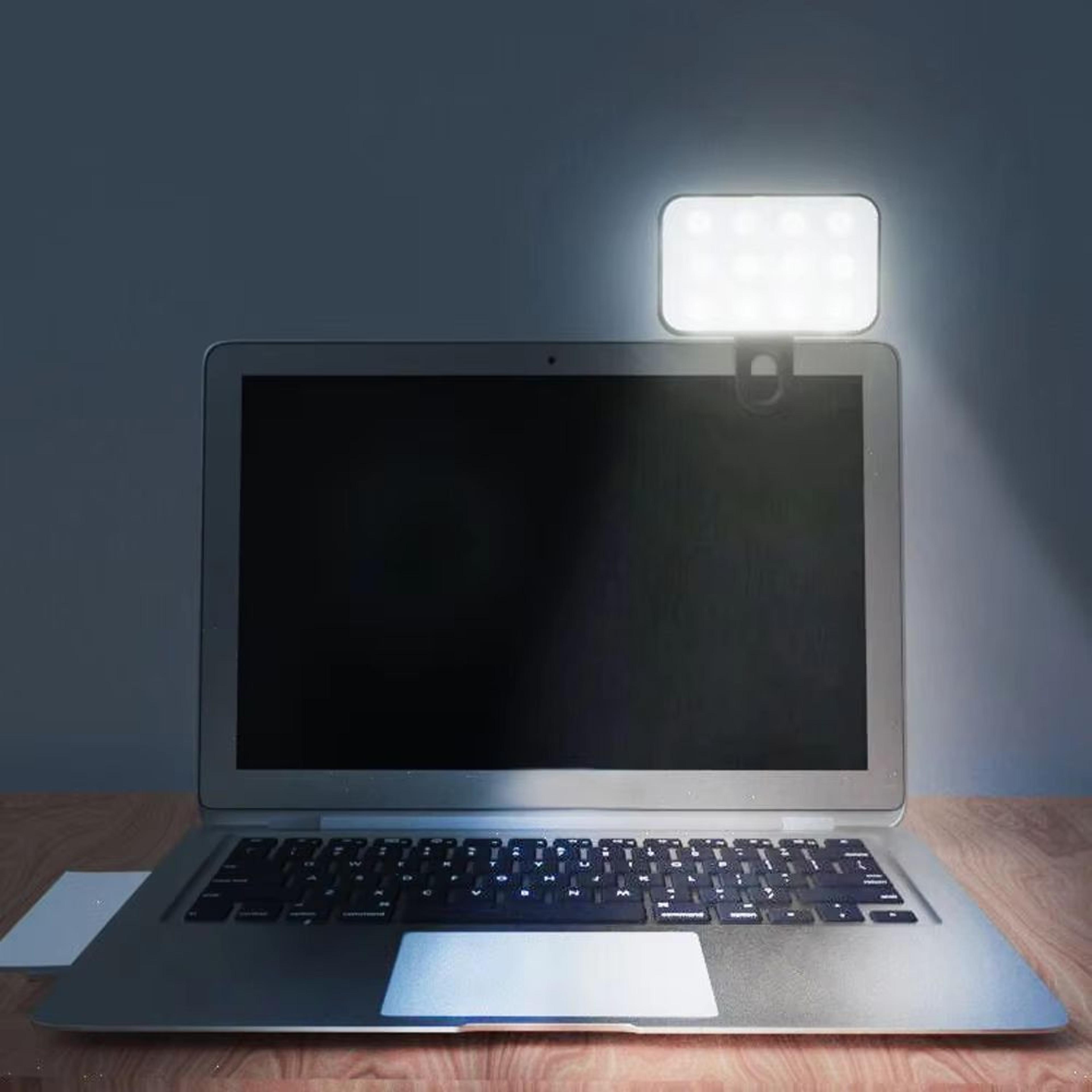 Portable Selfie Fill Light Clip On Rechargeable LED Ring Light For Phone And Laptop 1
