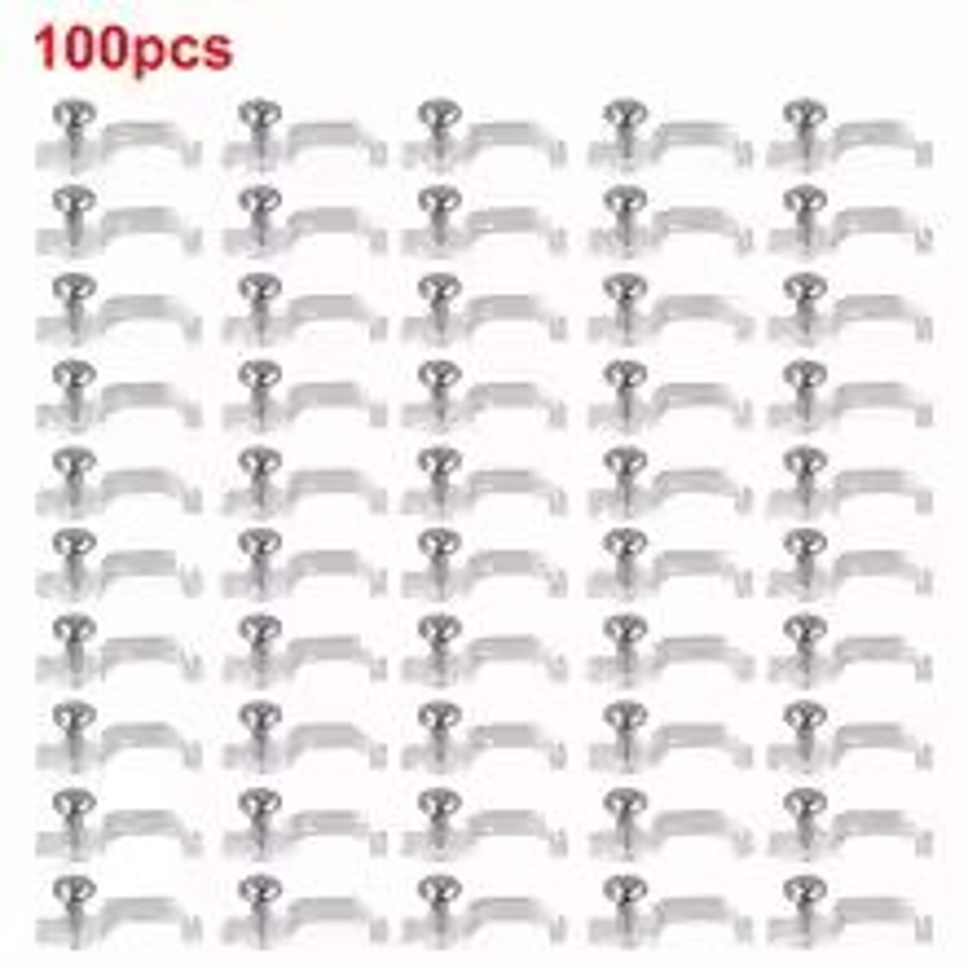 LED Strip Fixing Clips With Screws For 5050 LED Strip Lights 50 Or 100 PCS Mounting Brackets 1