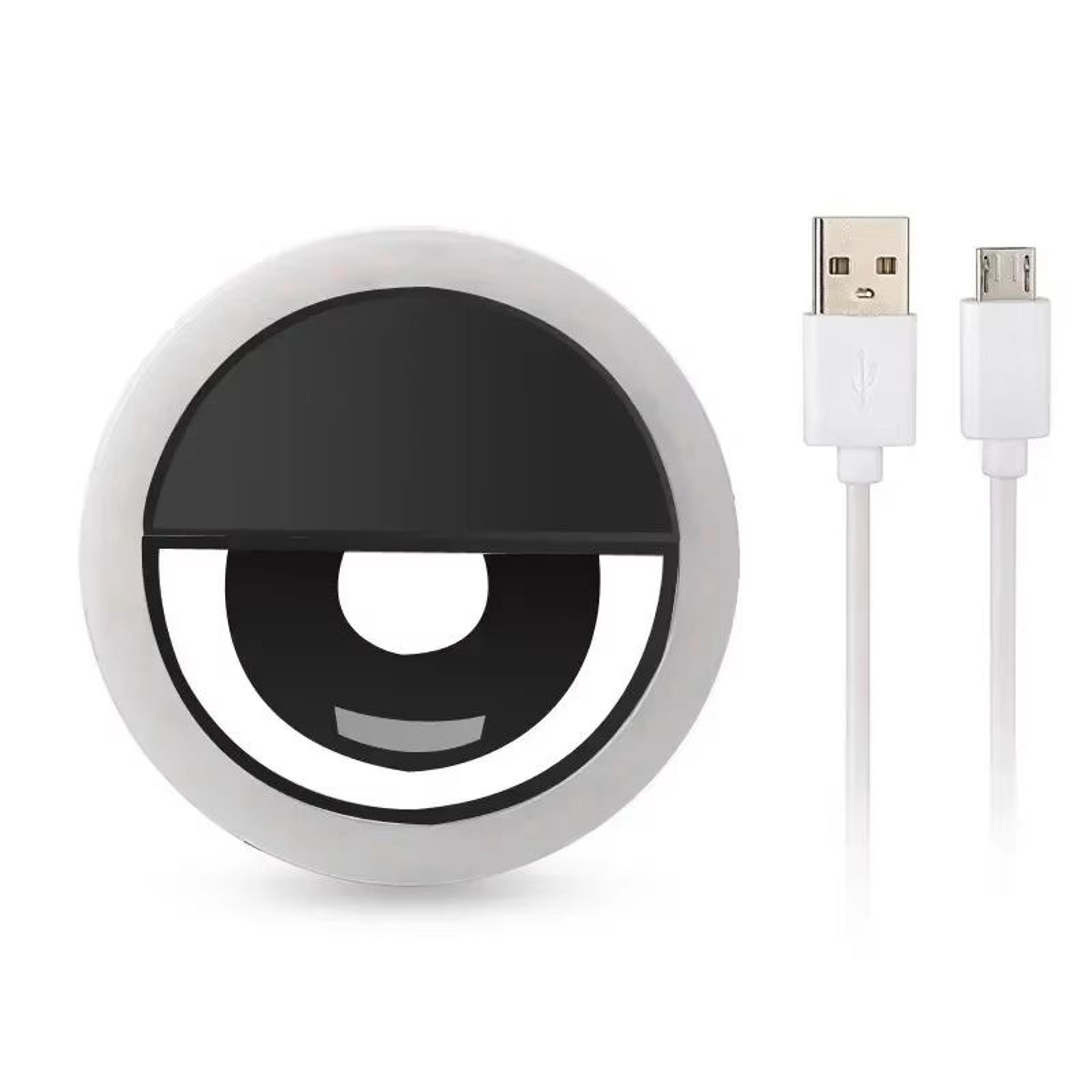 Rechargeable Selfie Ring Light Clip On Phone Camera Light For IPhone Samsung And Android 8