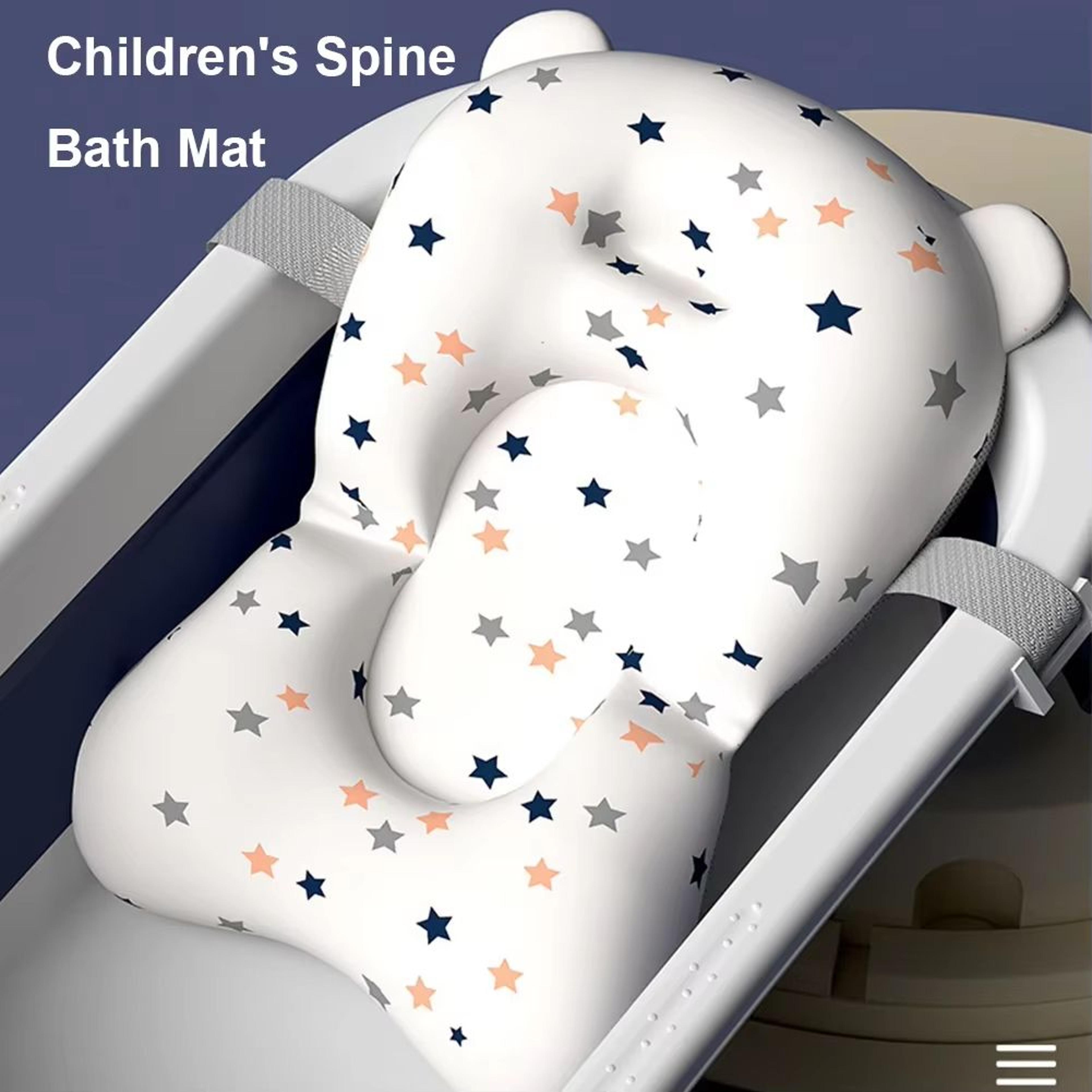 newborn baby bath cushion seat floating baby bath pillow with anti slip support (0–12 months)