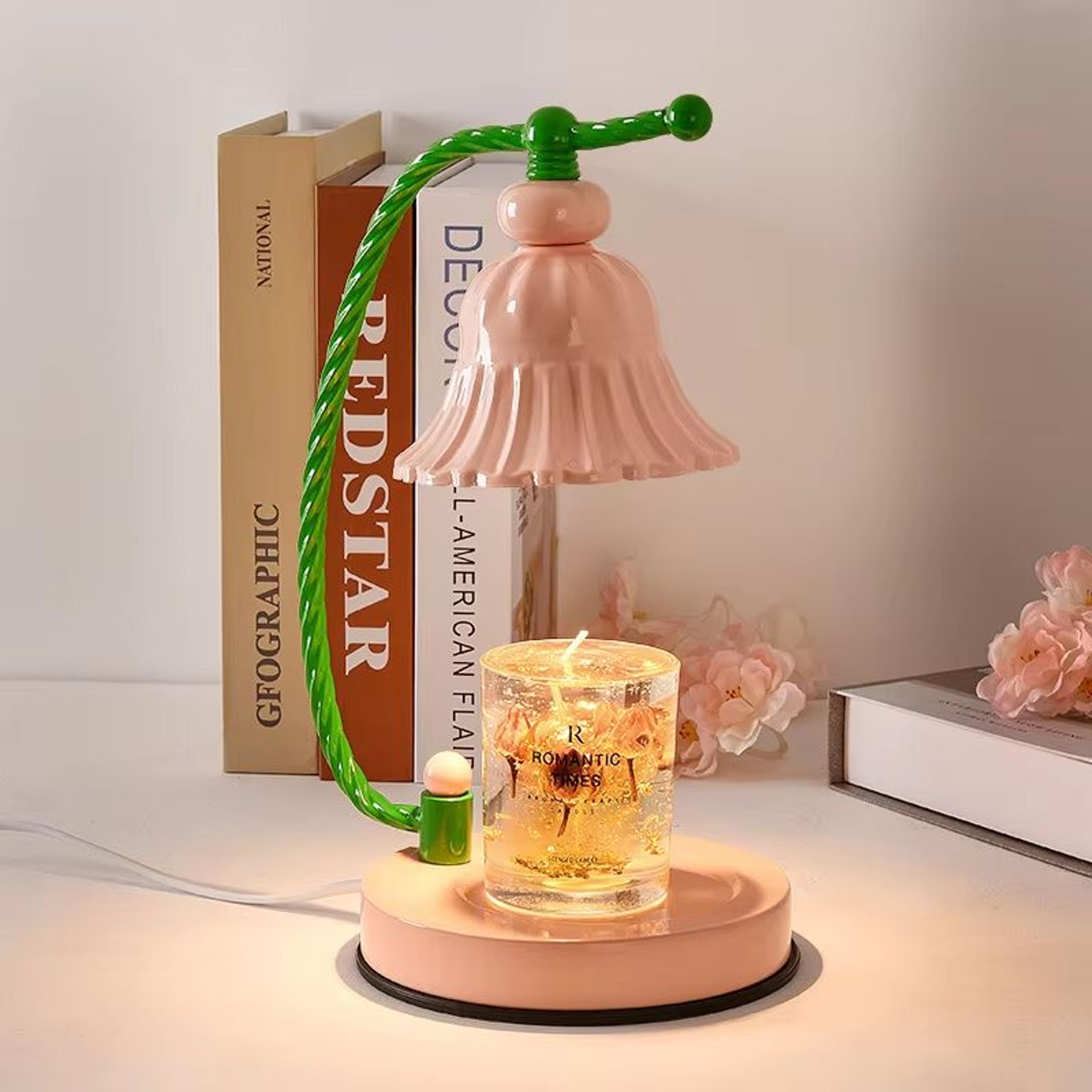 Gradient Glass Candle Warmer Lamp Dimmable Wax Melt Fragrance Warmer Lamp Table Decor 5