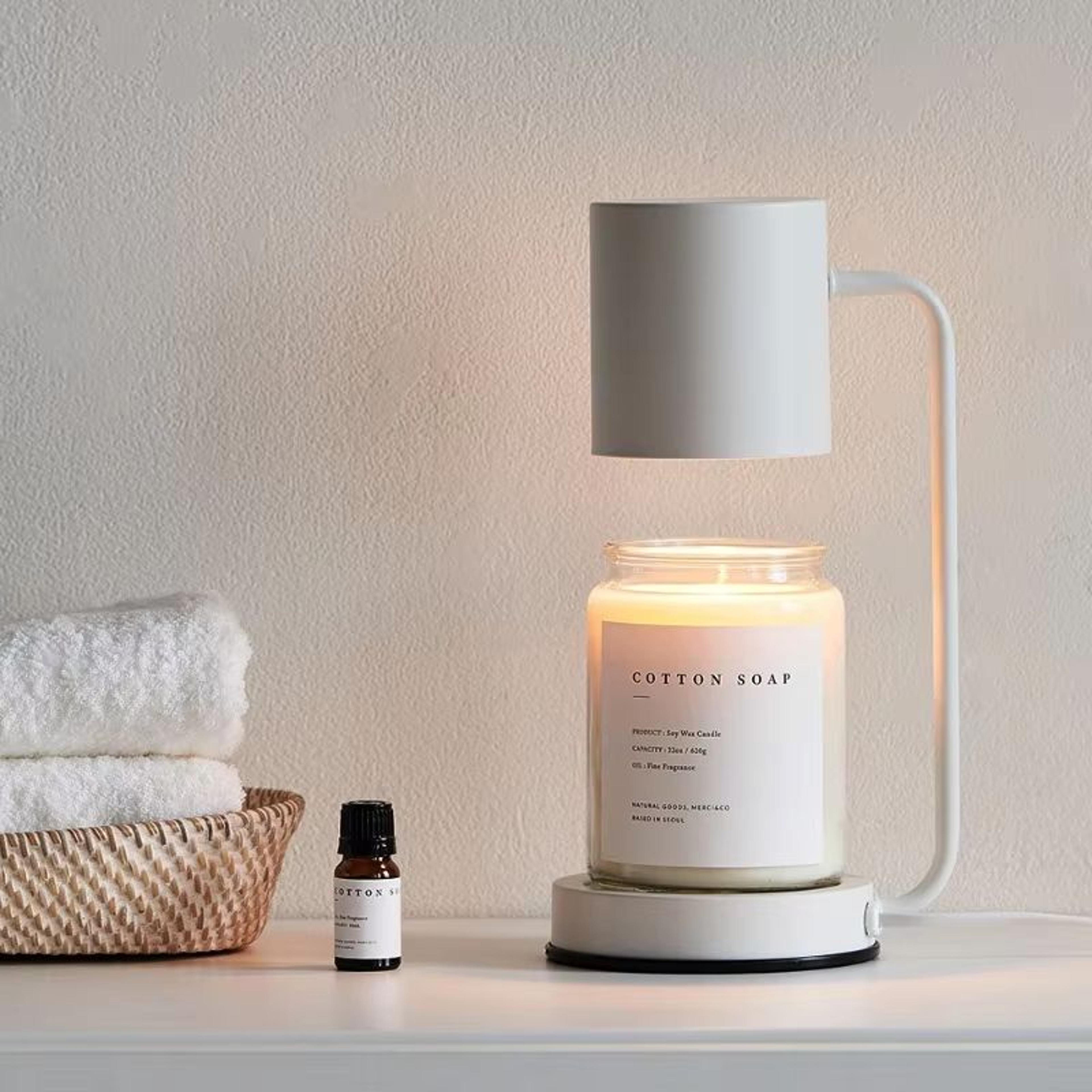 Modern Korean Candle Warmer Lamp Dimmable Electric Wax Melt Lamp With Candle Tray 6