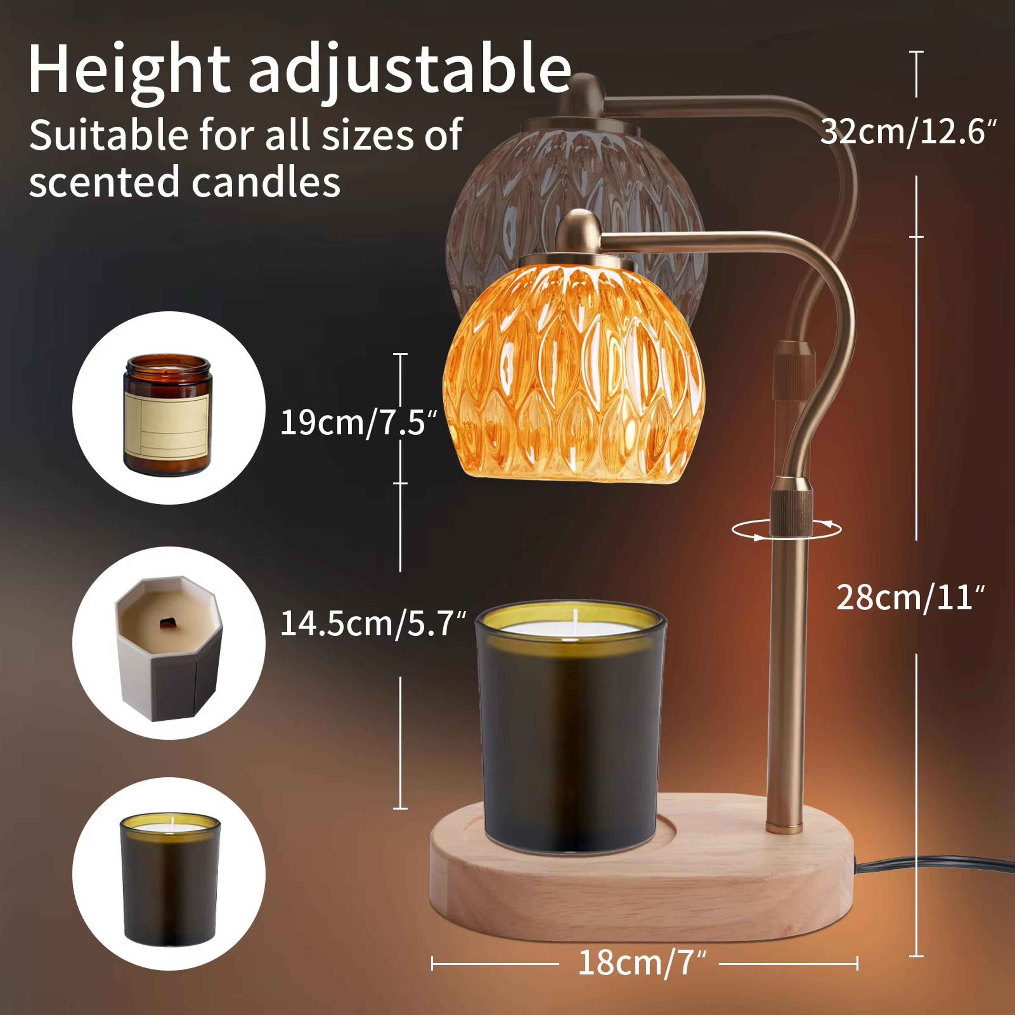 Retro Candle Warmer Lamp With Timer Height Adjustable Dimmable Wax Melt Lamp For Home Decor 1
