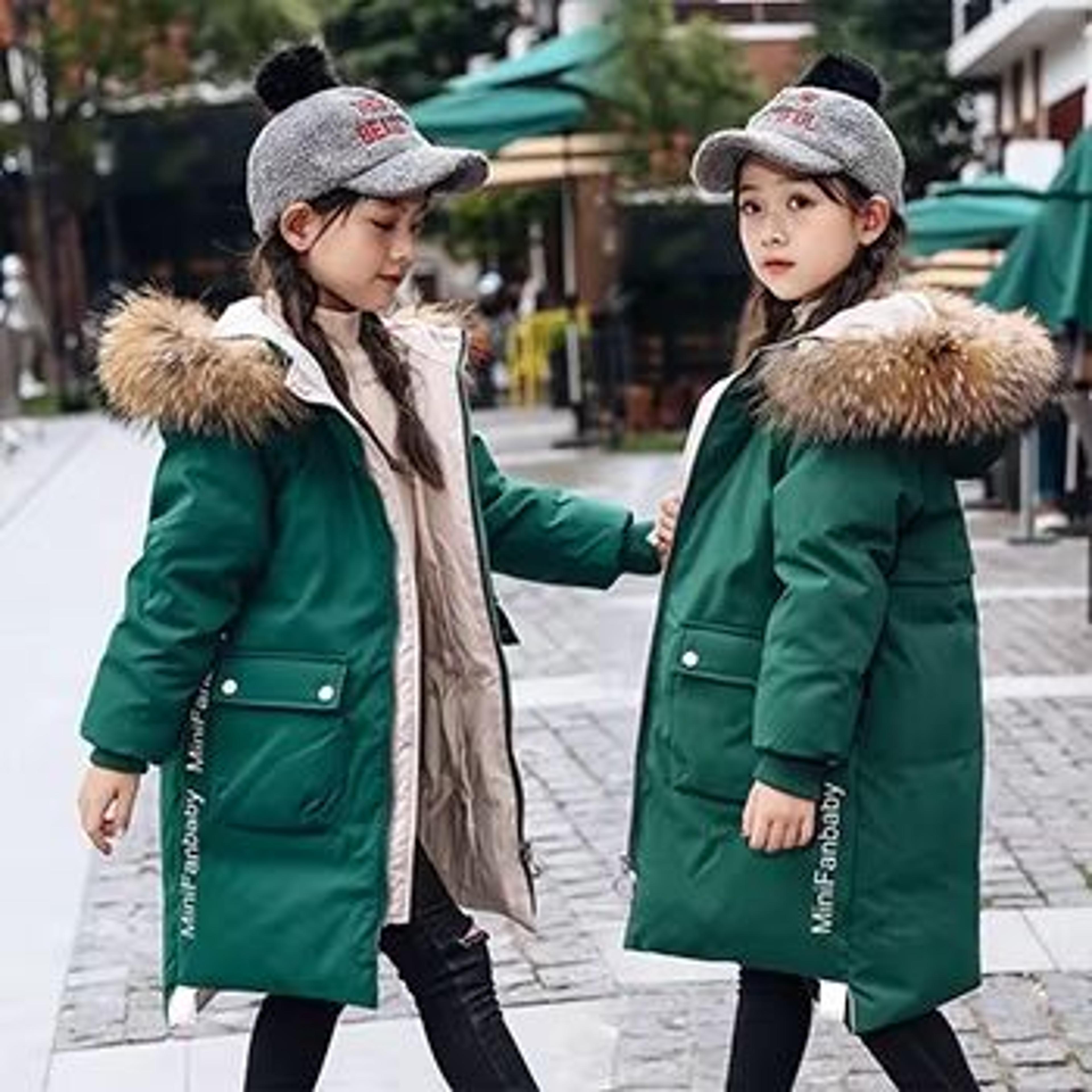 FrostBelle Girls Winter Parka Coat Faux Fur Hooded Girls Winter Jacket Long Warm Teen Girls Fur Col 7