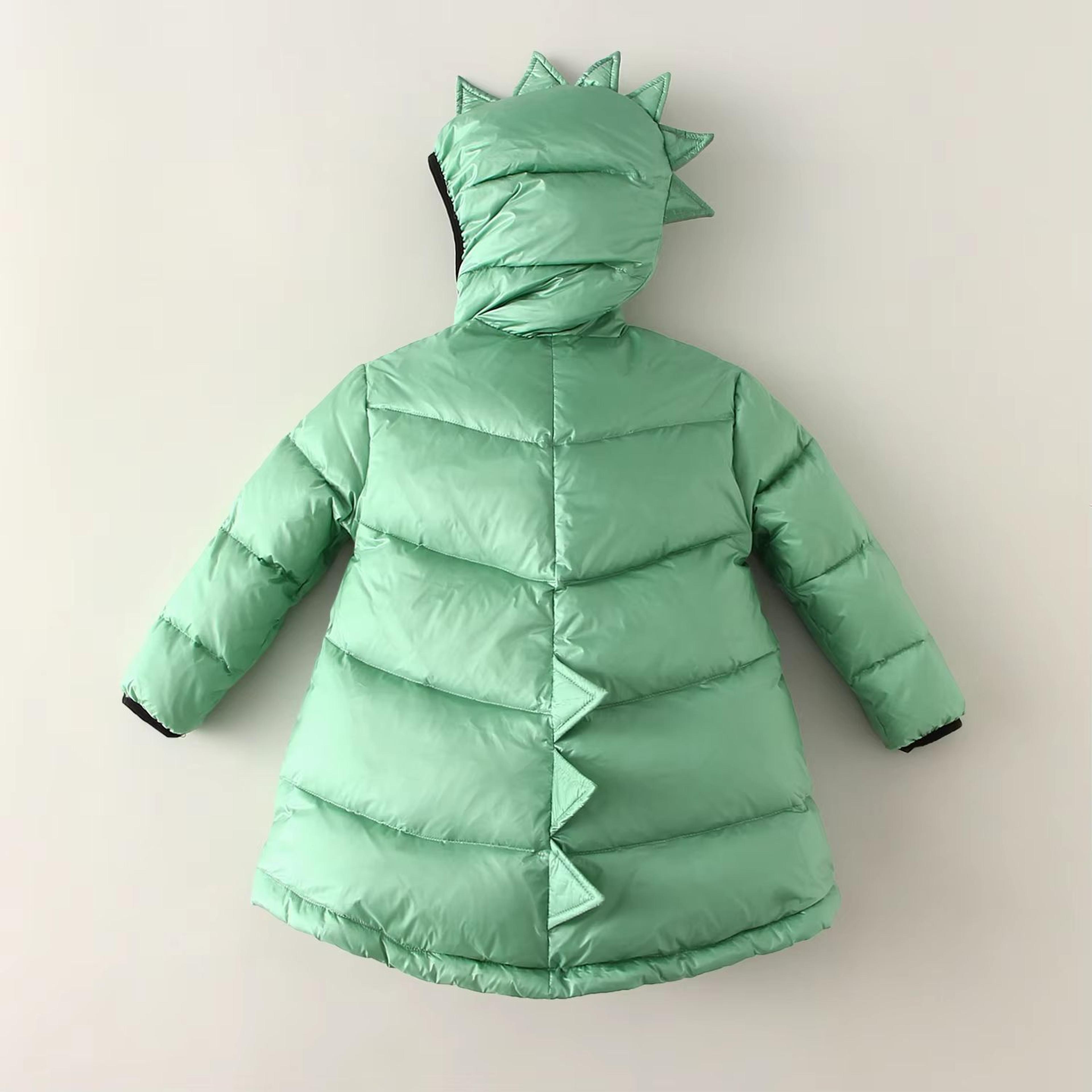 DinoGuard Kids Dinosaur Winter Coat Hooded Windproof Kids Parka Jacket Thick Warm Toddler Dinosaur  6
