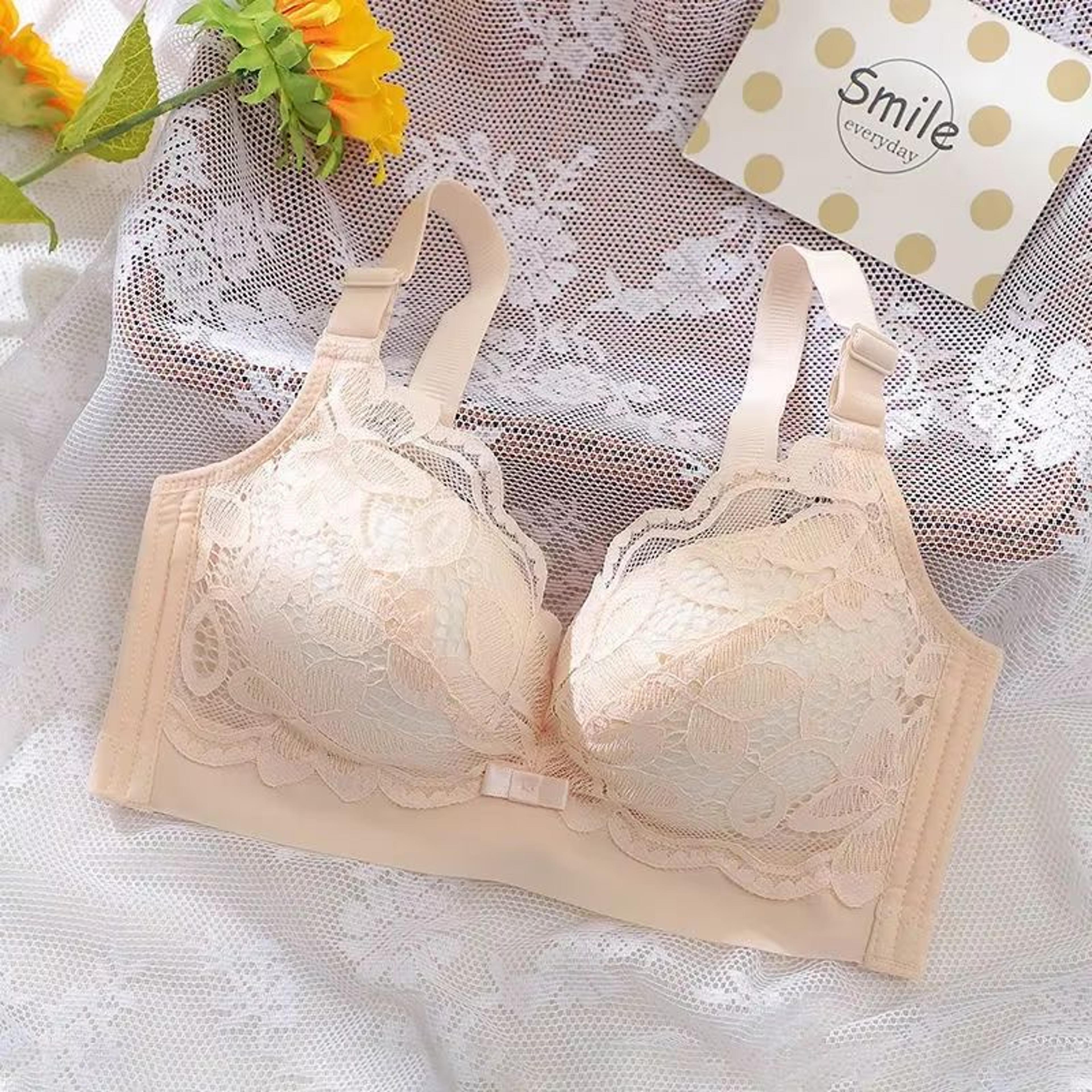 Extra Thick Push Up Bra For Small Chest Wireless Thick Padded Bra Gathered Wireless Push Up Bra 8