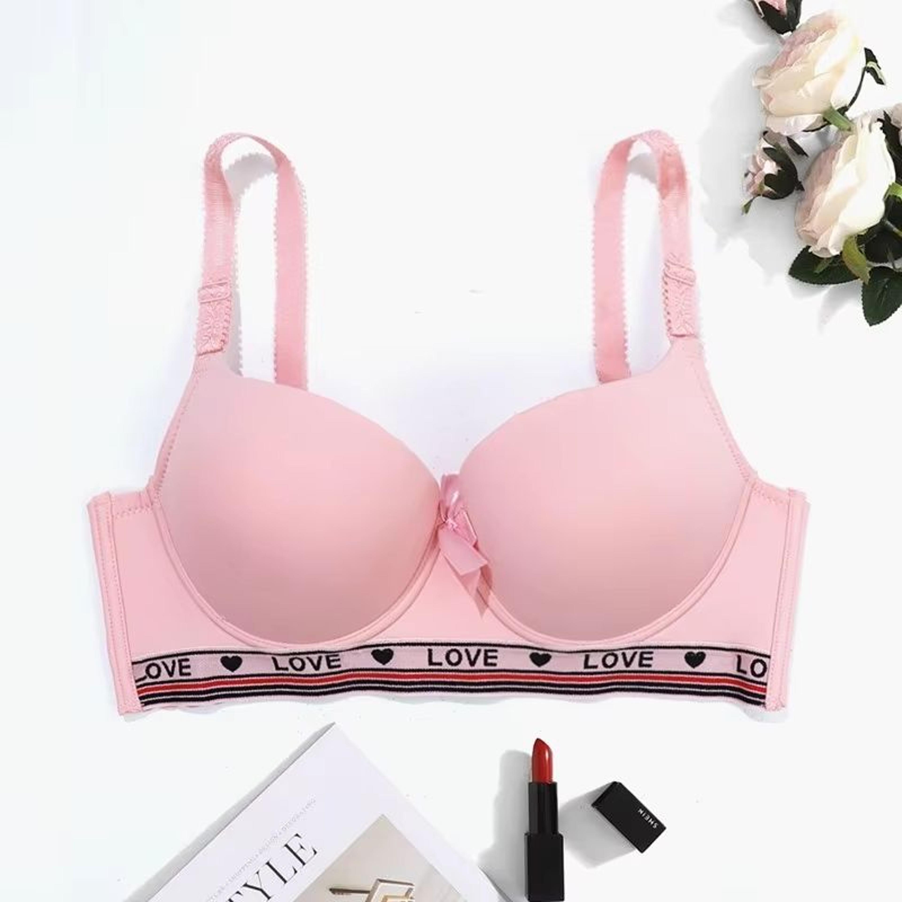 BEAUWEAR Seamless Push Up Bra With Four Row Hook Steel Support Sports Leisure Bra C Cup Comfort Sup 9