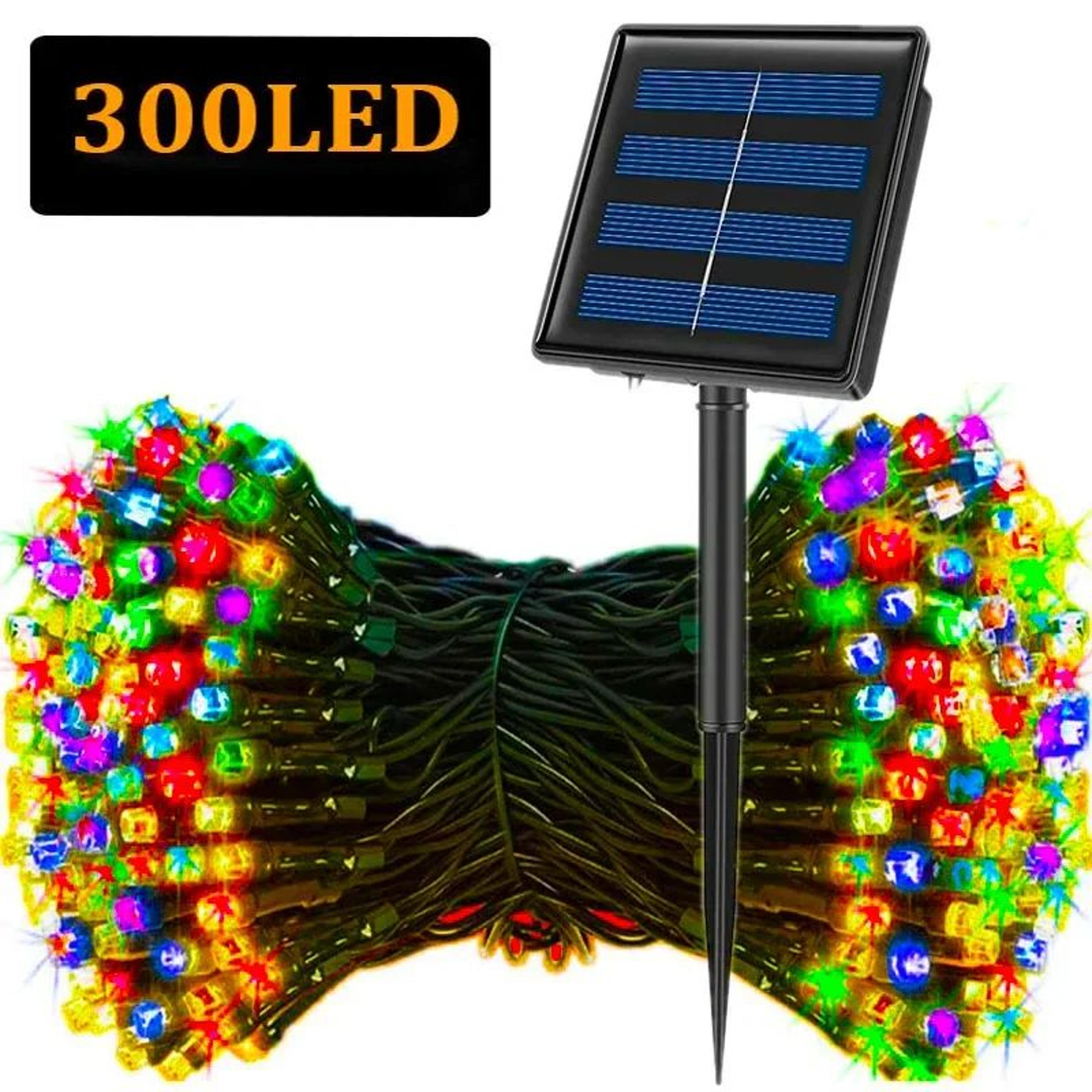 solar led fairy string lights outdoor – waterproof solar christmas lights with 8 lighting modes