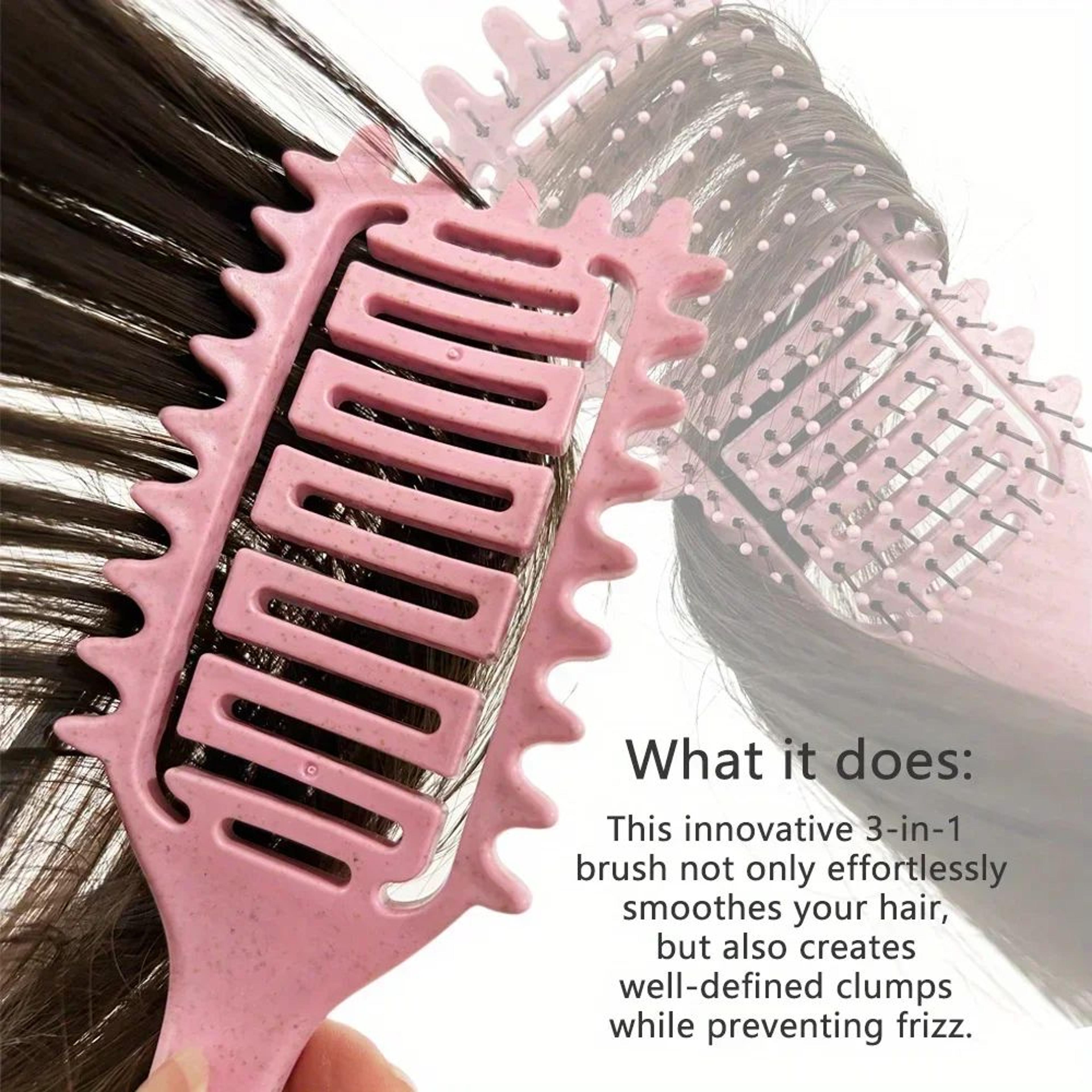 Curl Define Boar Bristle Detangling Styling Brush For Curly And Textured Hair 2