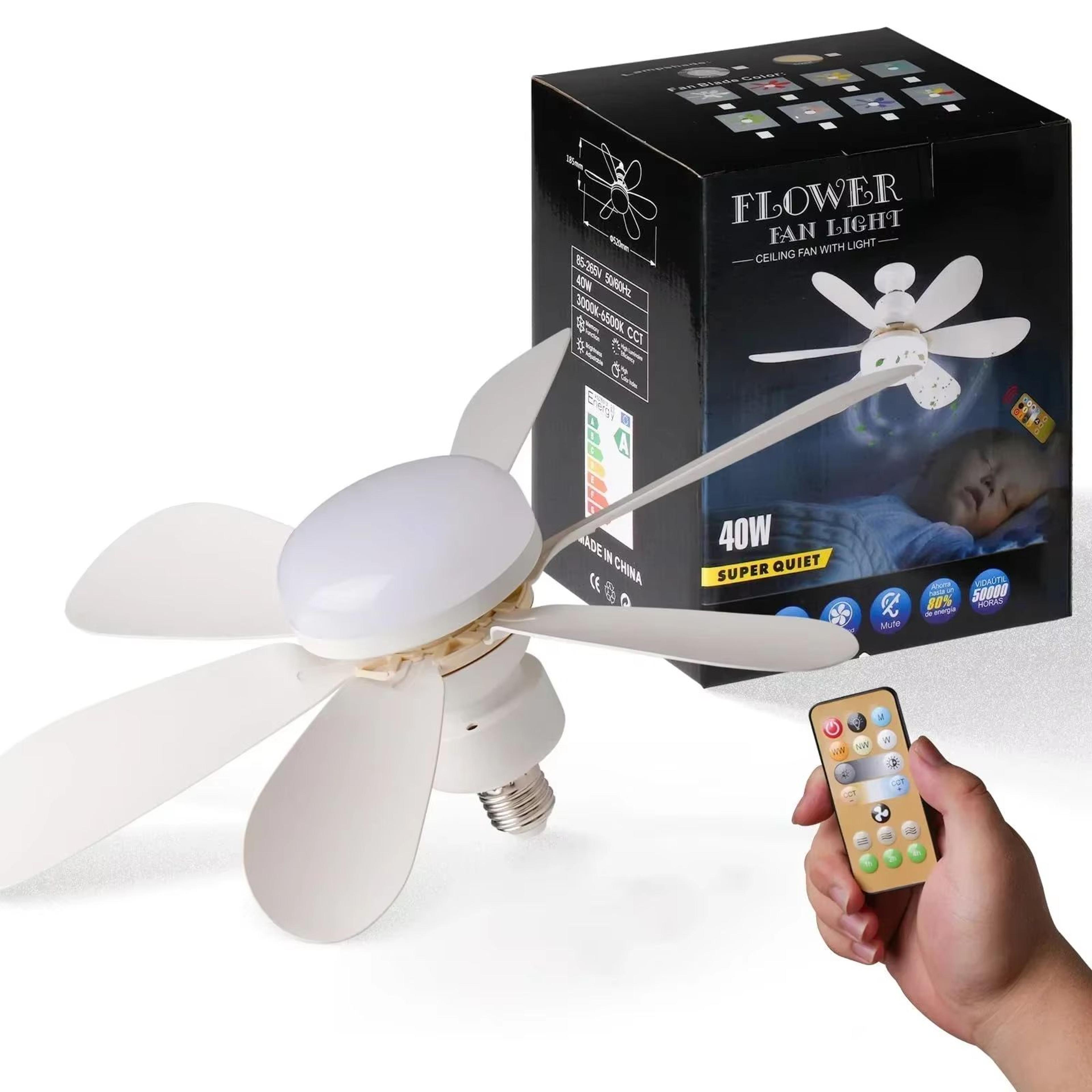 E27 LED Ceiling Fan Light With Remote And Dimmable Lighting 4