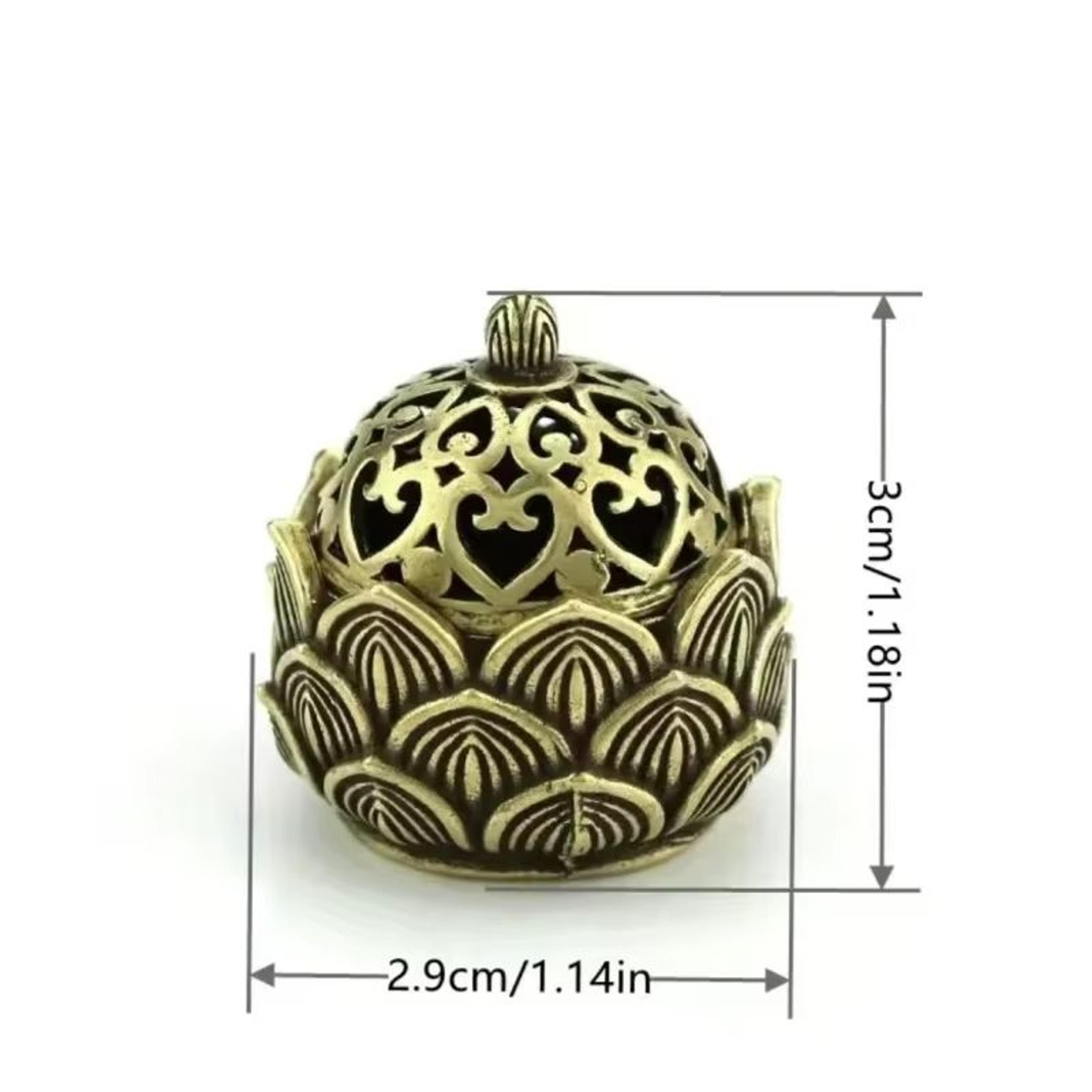 Mini Lotus Incense Cone Burner  Lotus Incense Holder Zen Meditation Decor 3