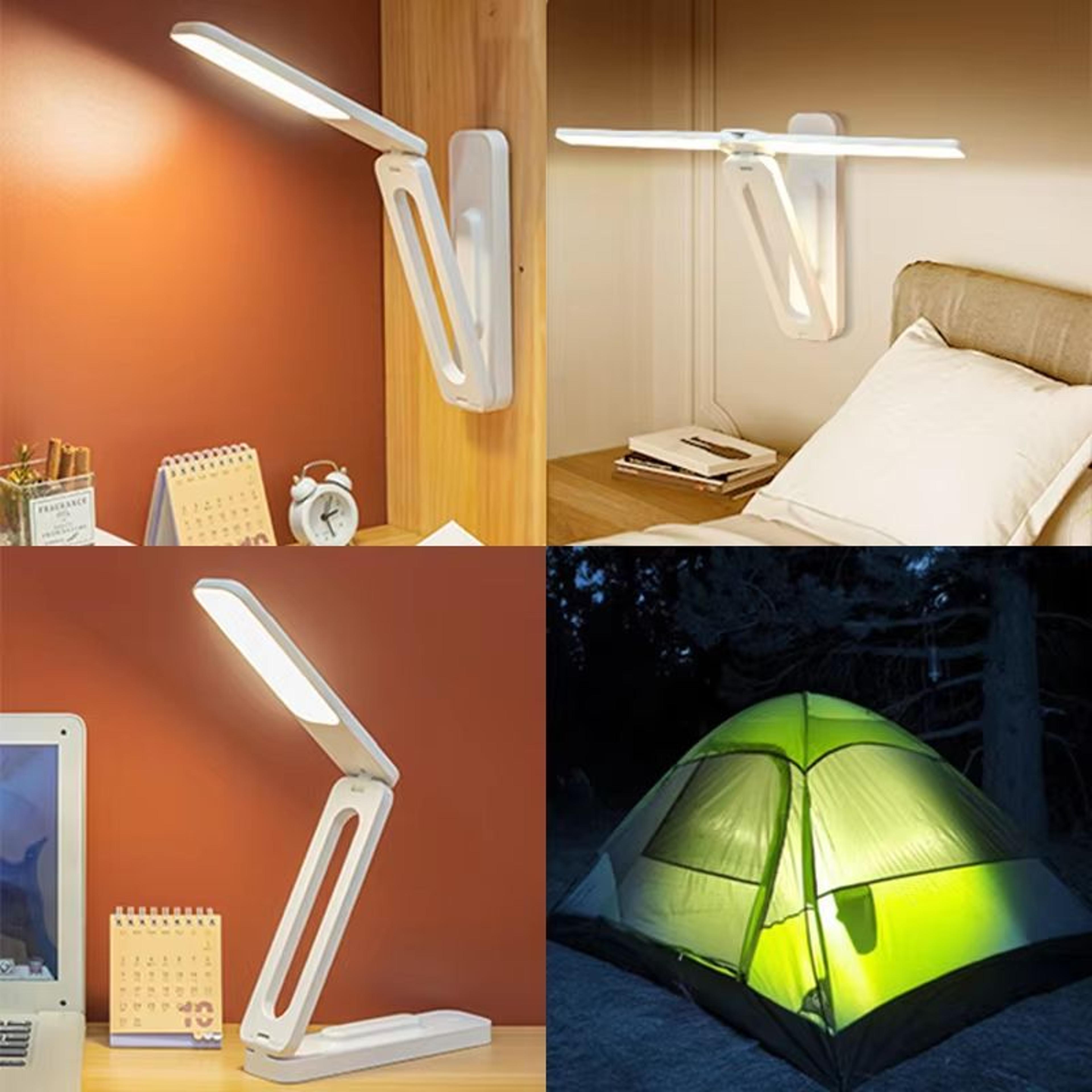 Foldable LED Desk Lamp With Infinite Dimming And Eye Protection Light 4