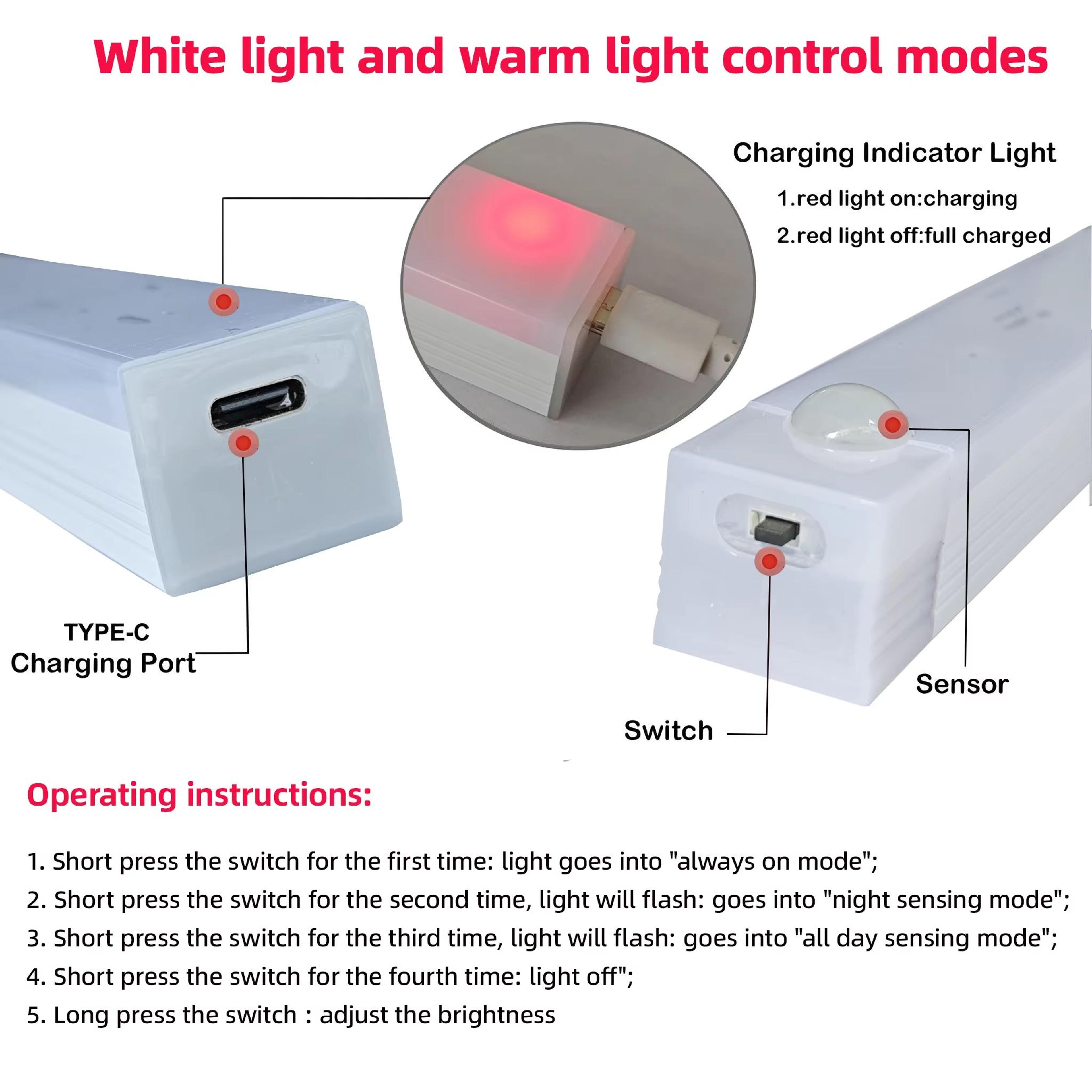 Rechargeable Motion Sensor LED Light Wireless Cabinet And Wardrobe Lamp 5
