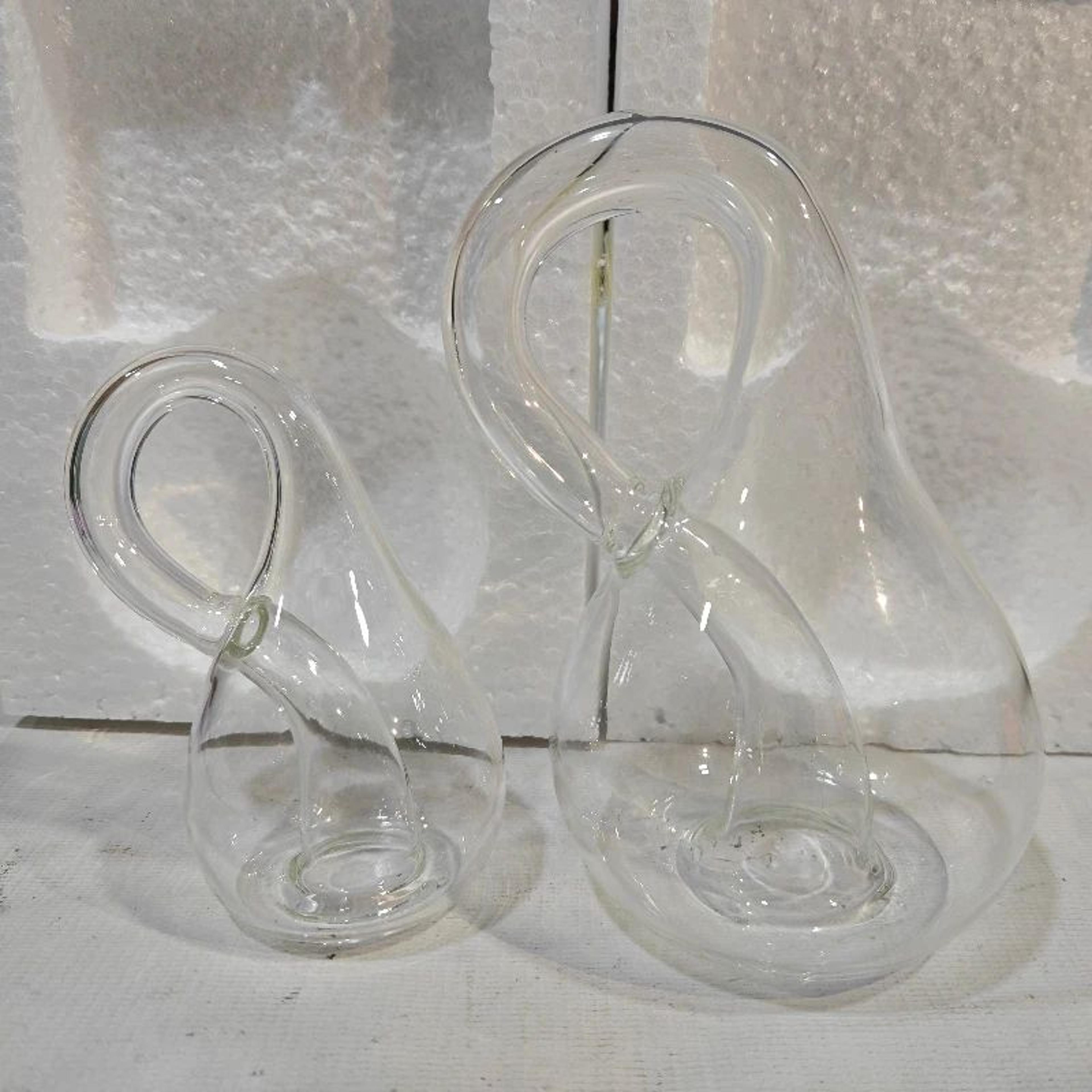 Klein Bottle Glass Sculpture Unique Mathematical Art Decor 3
