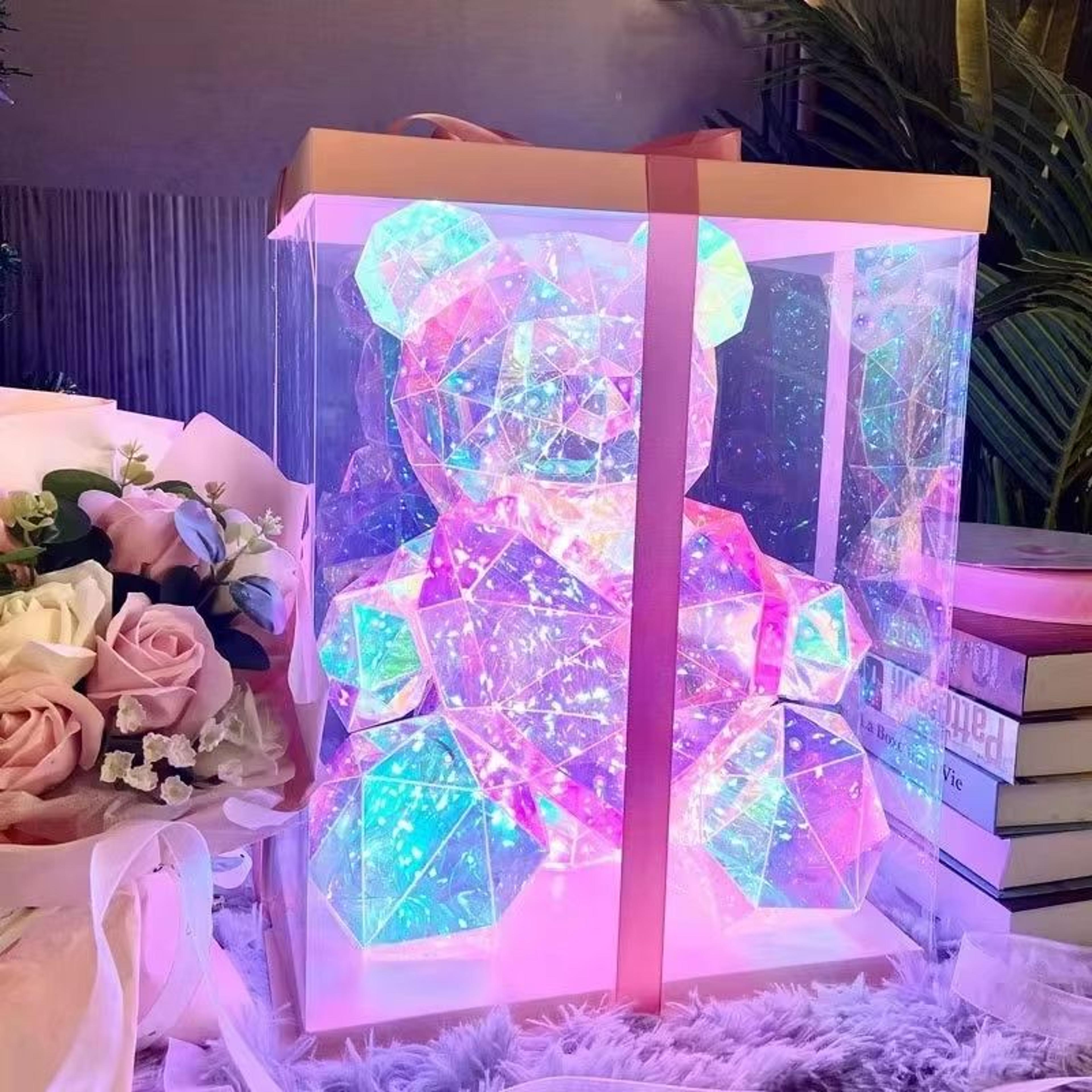 Sparkling Teddy Bear LED Gift Lamp For Bedroom Decor 2
