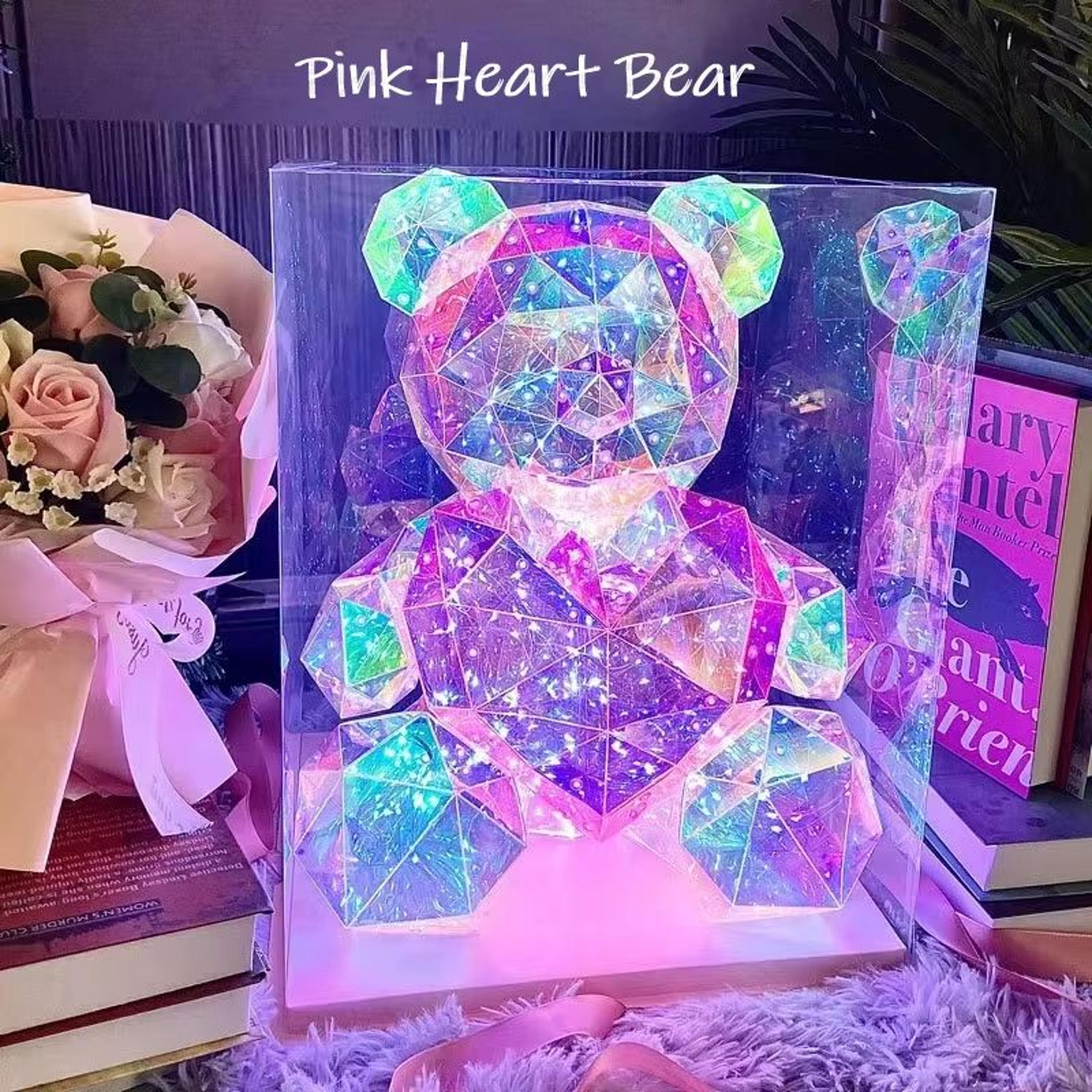Sparkling Teddy Bear LED Gift Lamp For Bedroom Decor 4