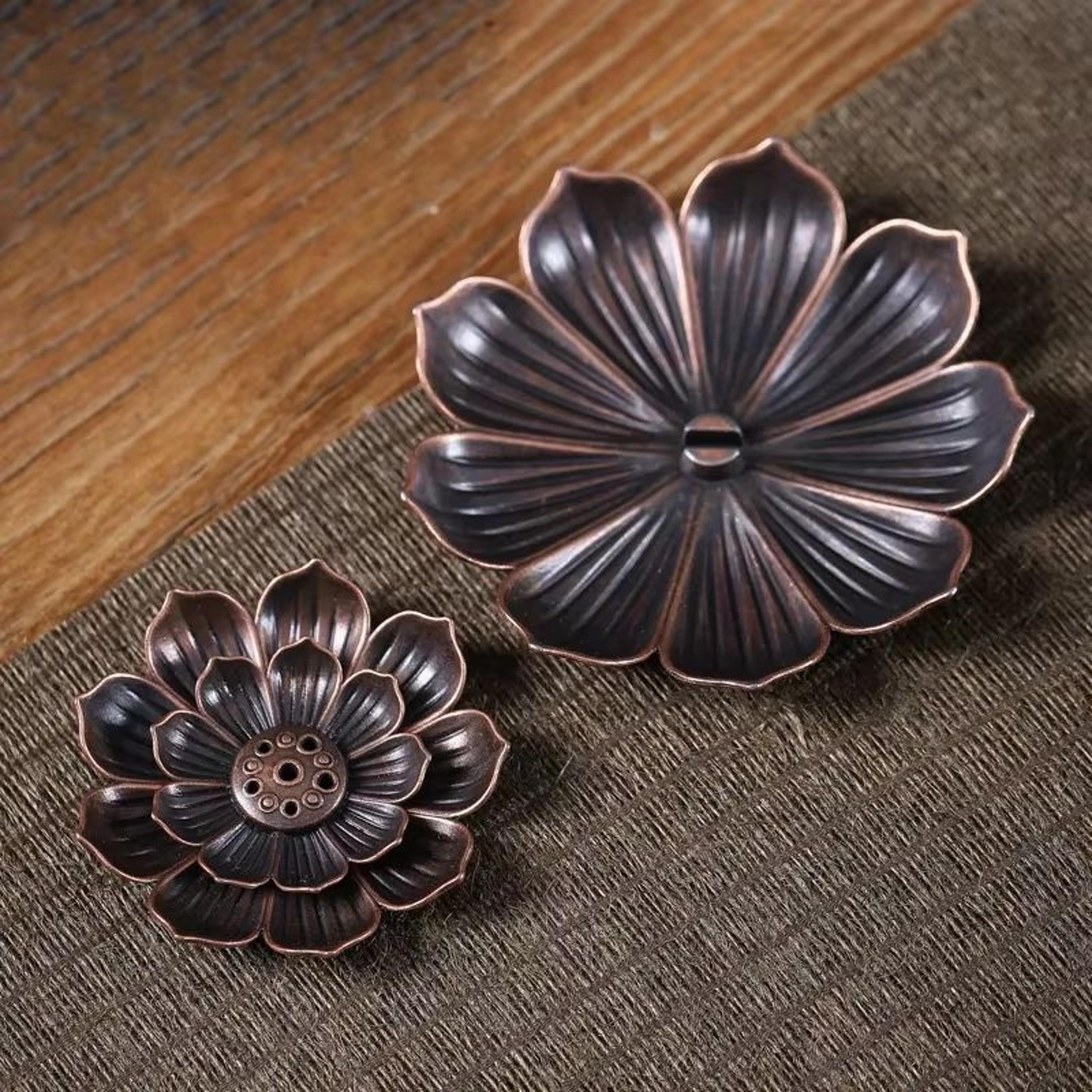 Lotus Alloy Incense Burner Stick And Coil Holder For Home Meditation Decor 3