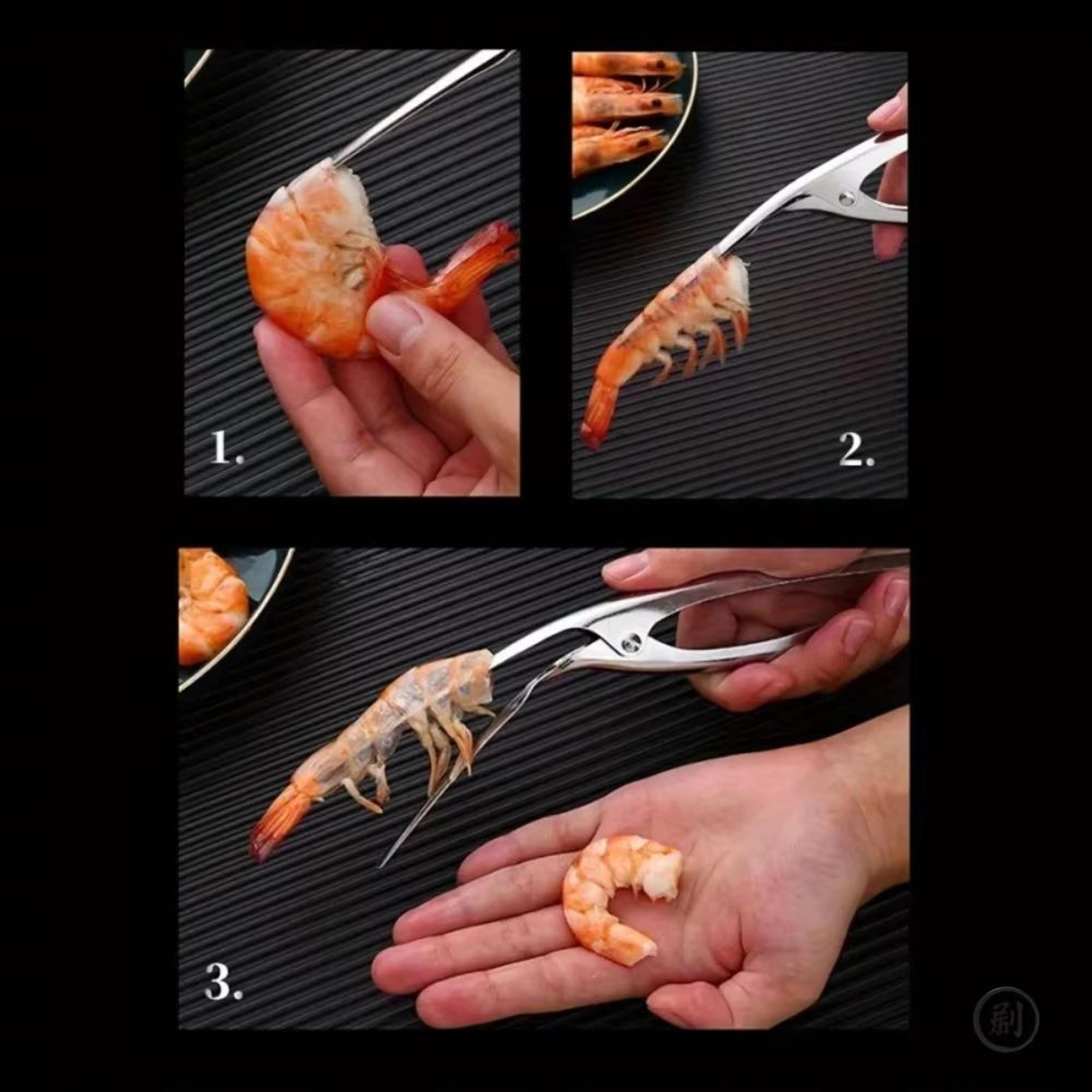 Stainless Steel Shrimp Deveiner Tool With Ergonomic Grip For Easy Seafood Prep 4