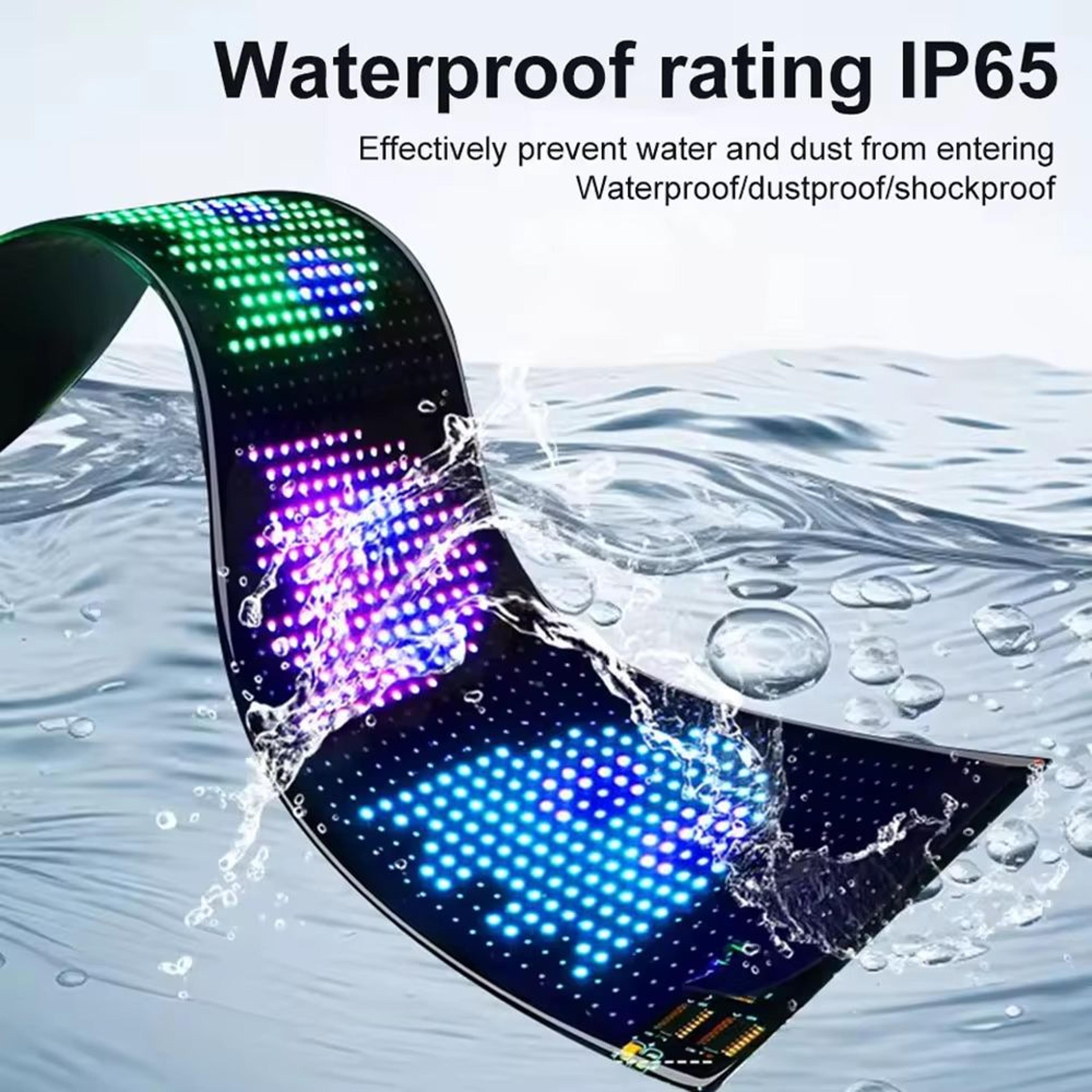 Bluetooth App Controlled RGB LED Matrix Car Display Custom Scrolling Message Panel 3