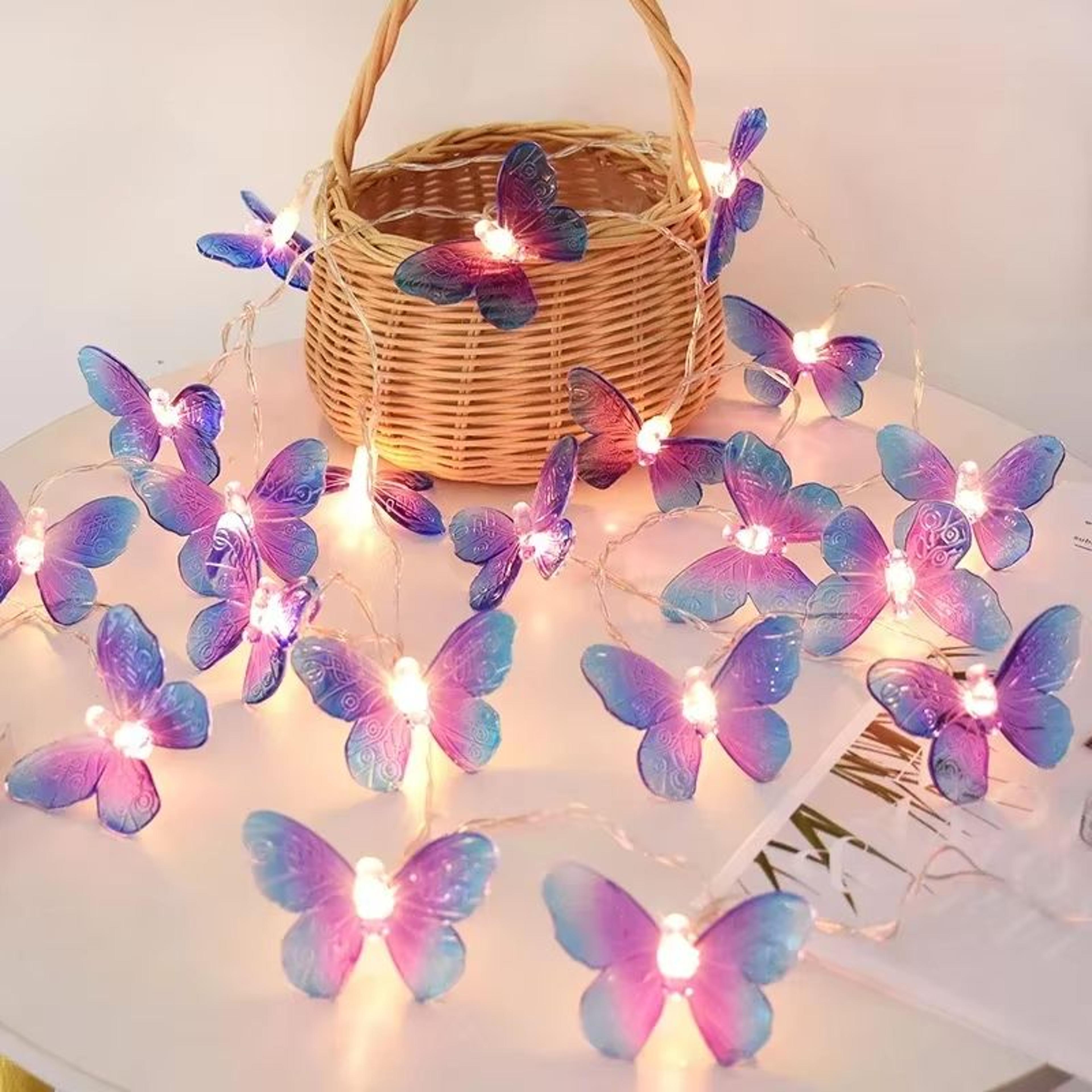 Butterfly Fairy String Lights 15M 10 LED Battery Powered Decorative Garland Lights 1
