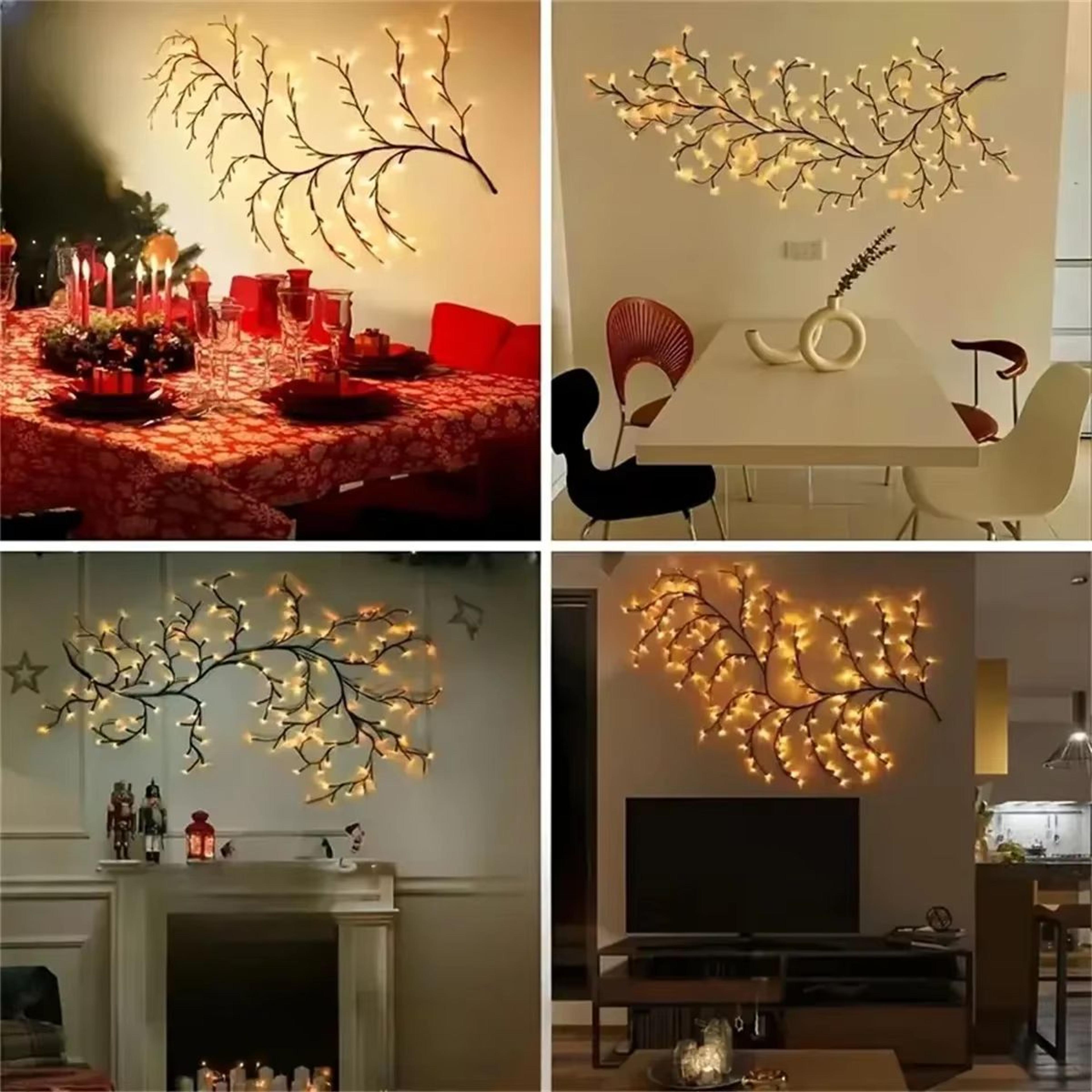 Willow Vine LED Tree Branch Lights USB 72 96 LED DIY Wall Decor 4