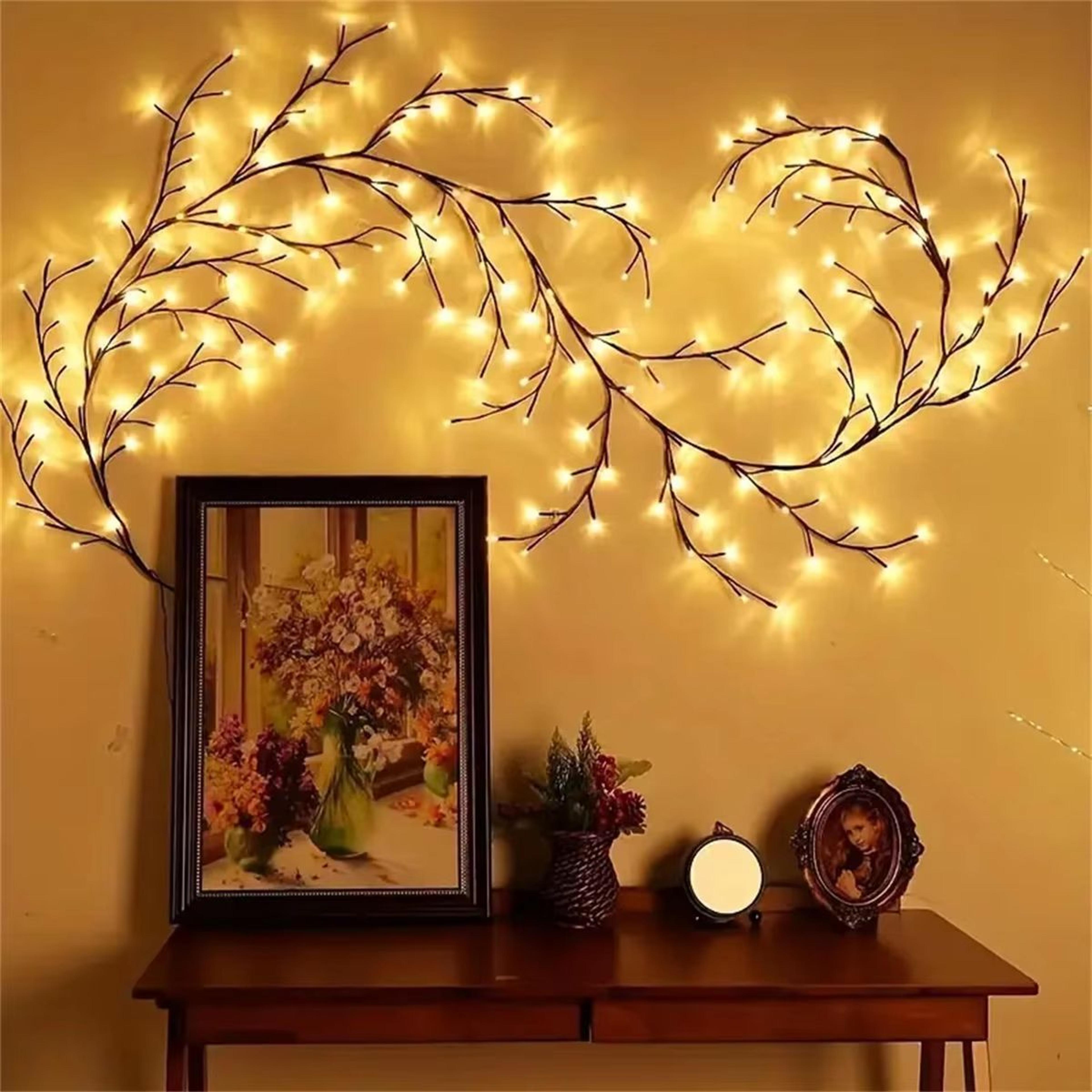 Bendable Willow Branch LED Lights 72 96 LED 8 Mode Vine Tree Decor 1