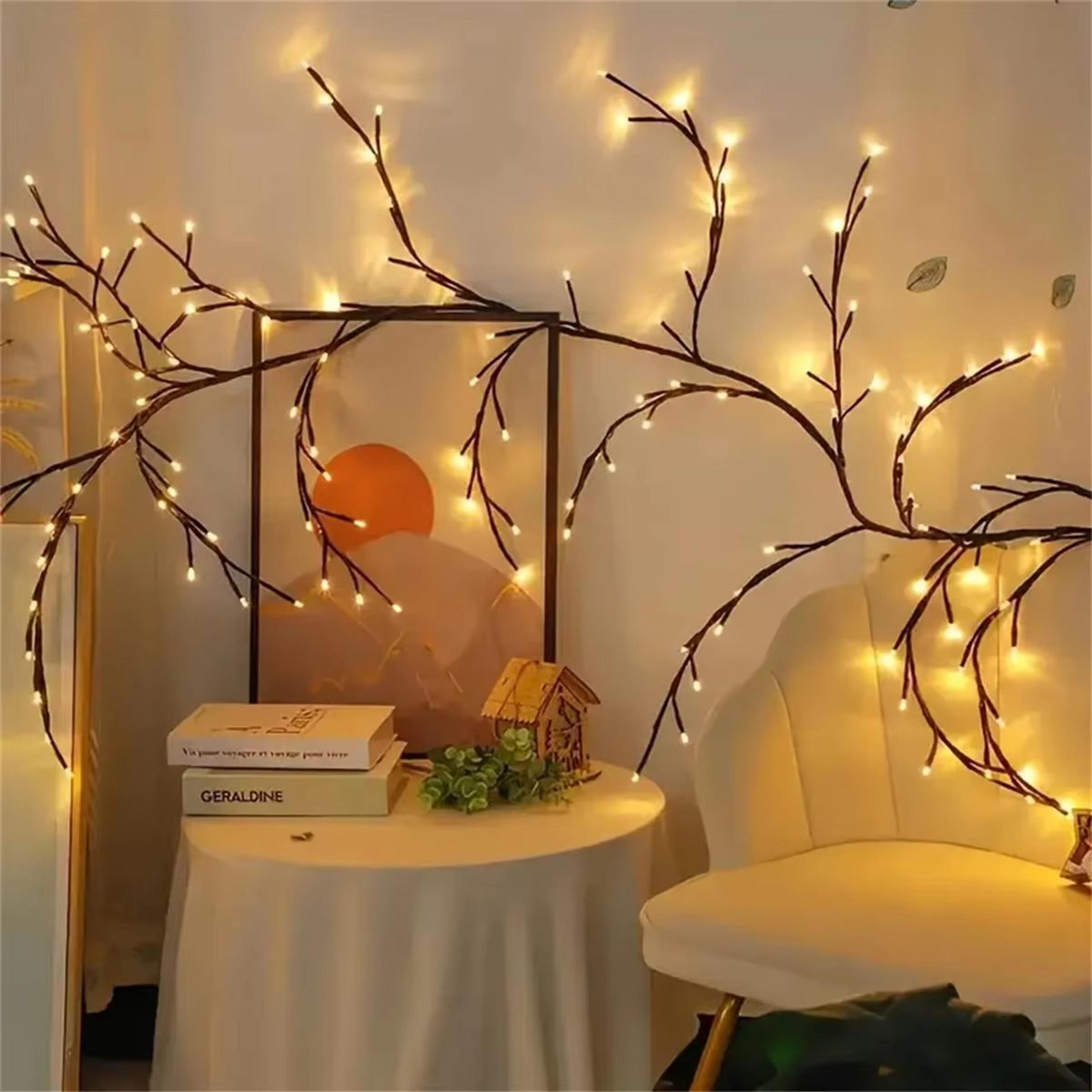Bendable Willow Branch LED Lights 72 96 LED 8 Mode Vine Tree Decor 5
