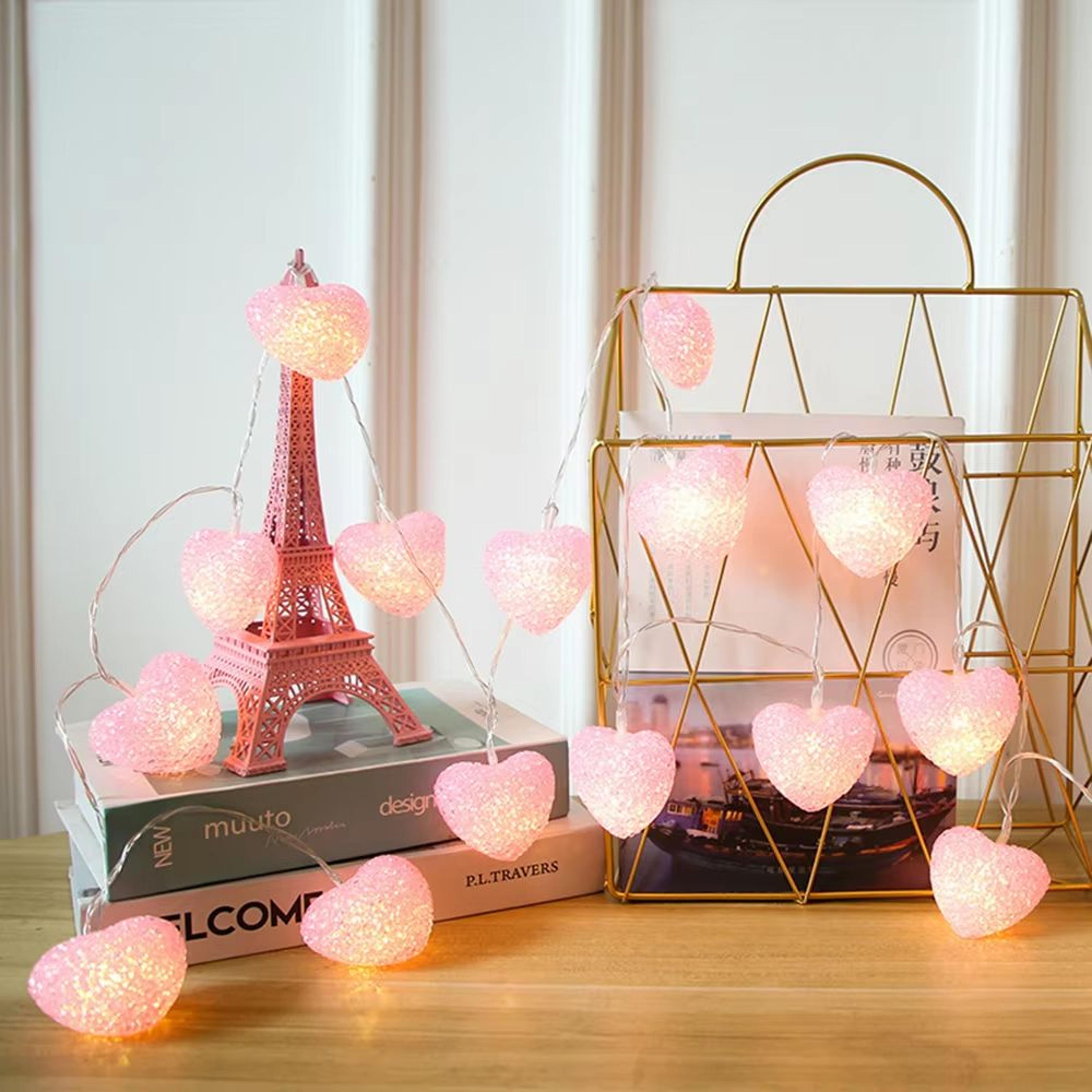 heart fairy string lights battery operated romantic led decor