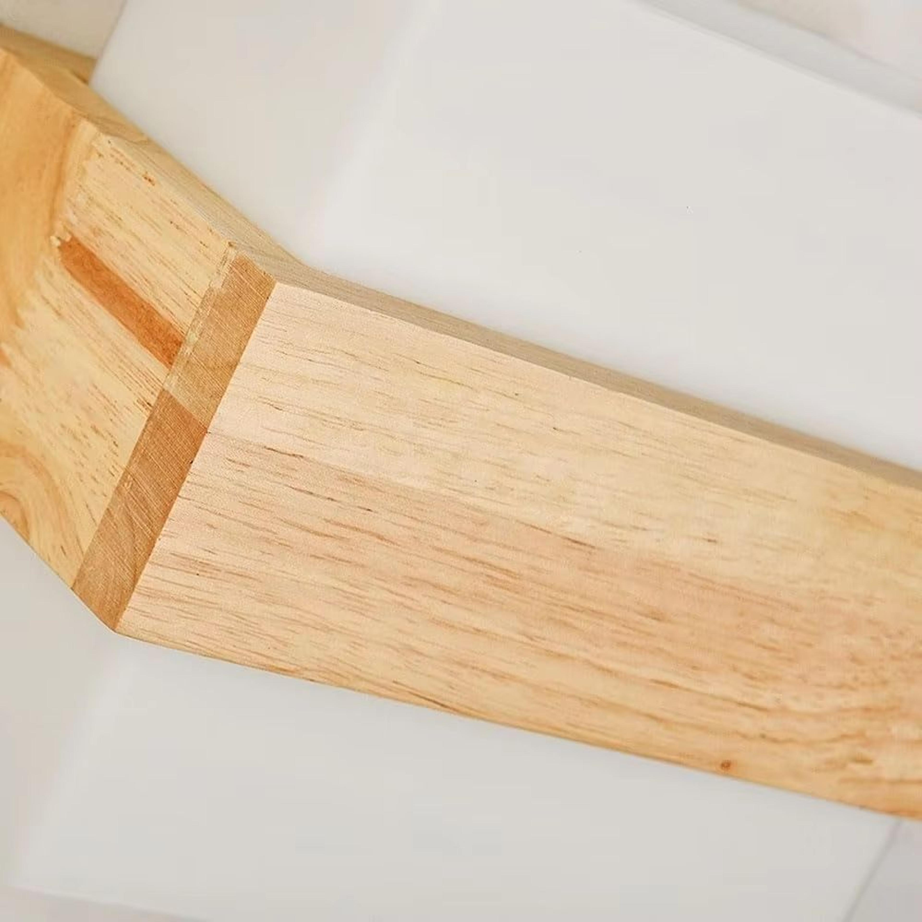 Retro Solid Wood Wall Sconce Lamp Bedroom Bedside Ambient Lighting 5
