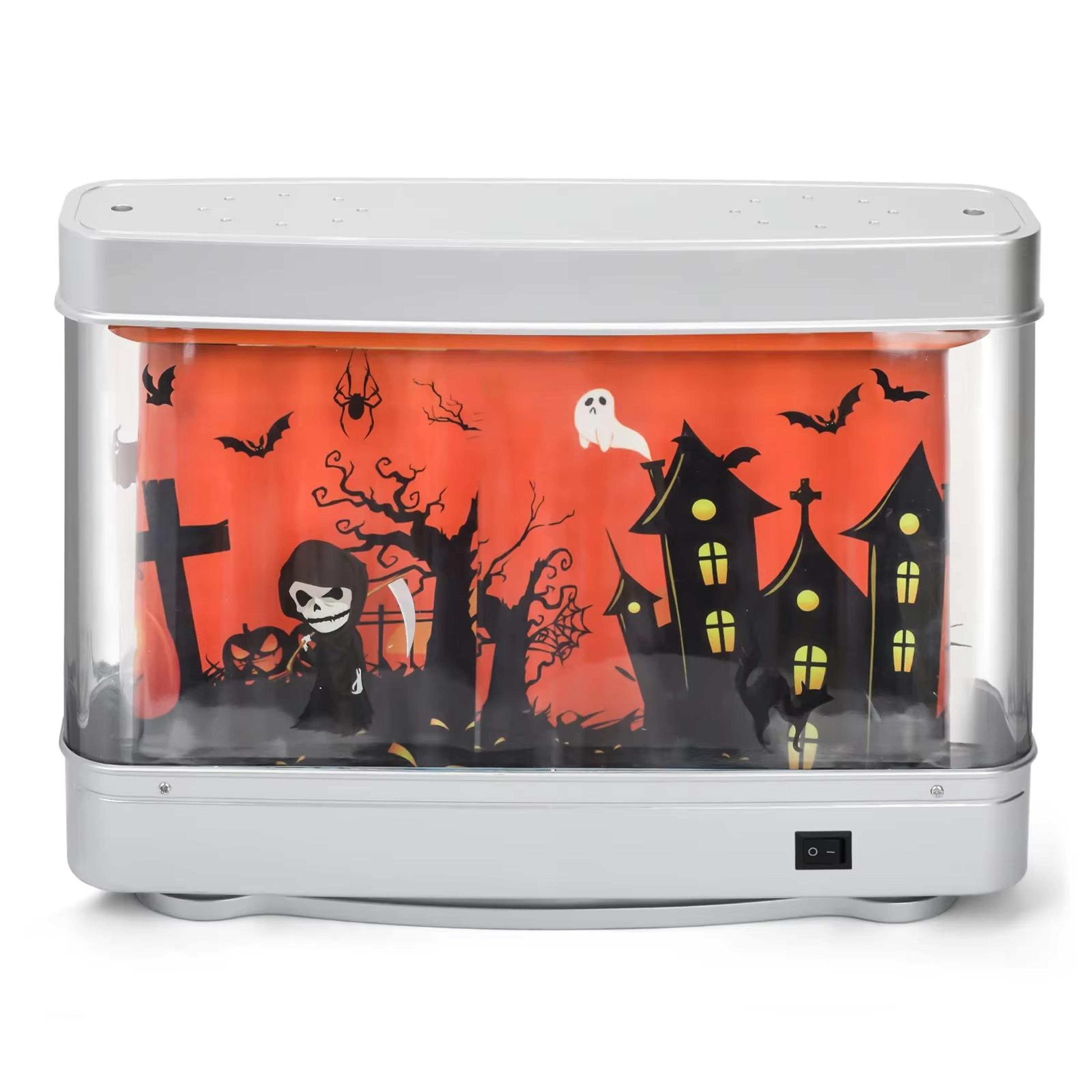 Floating Ghost Aquarium Night Light Halloween Decor Lamp For Kids Room Party Ambience 7
