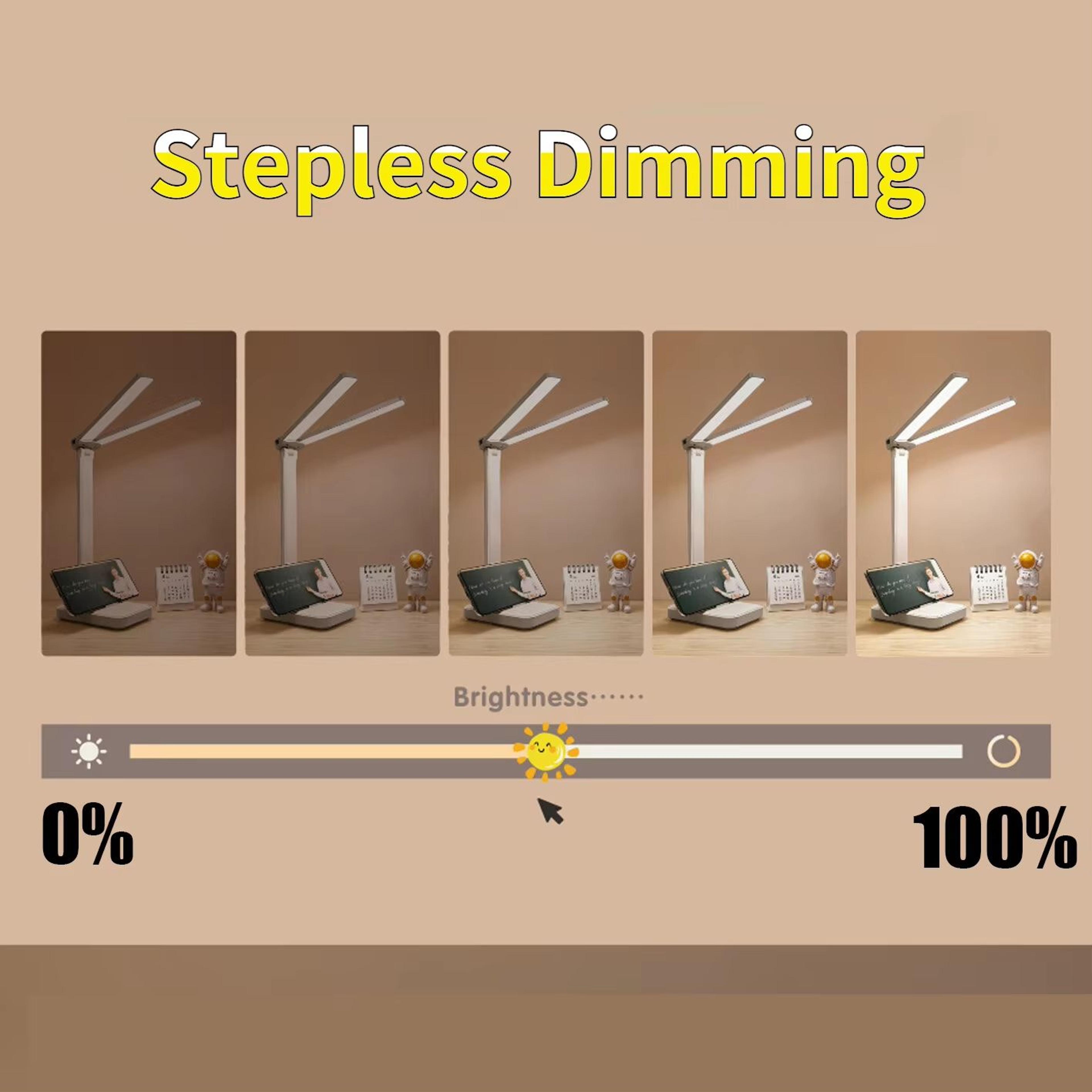 Rechargeable Foldable LED Desk Lamp With Touch Dimming And Eye Protection 1