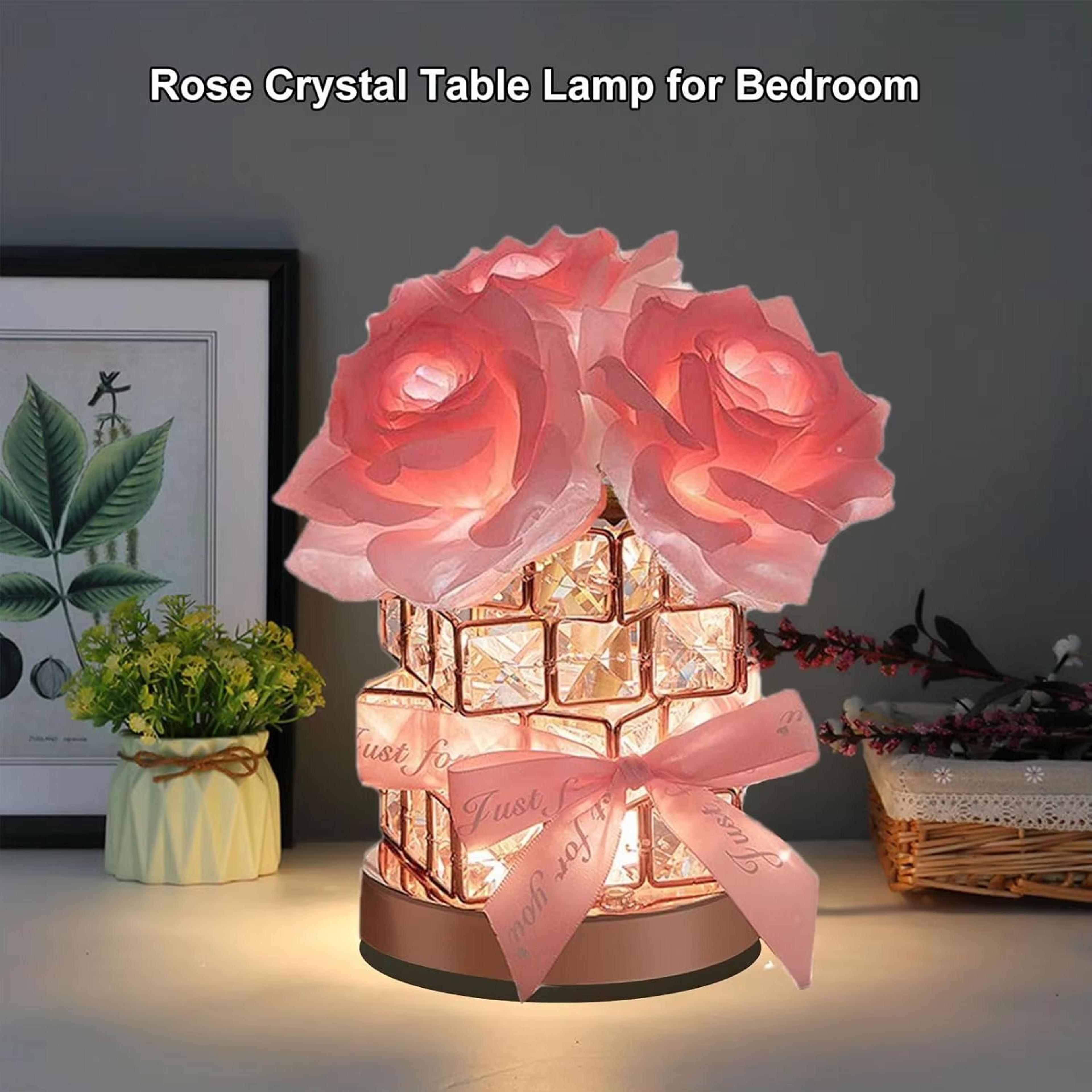 Rubik Cube Rose Night Light LED Atmosphere Lamp Romantic Bedroom Table Decor 1